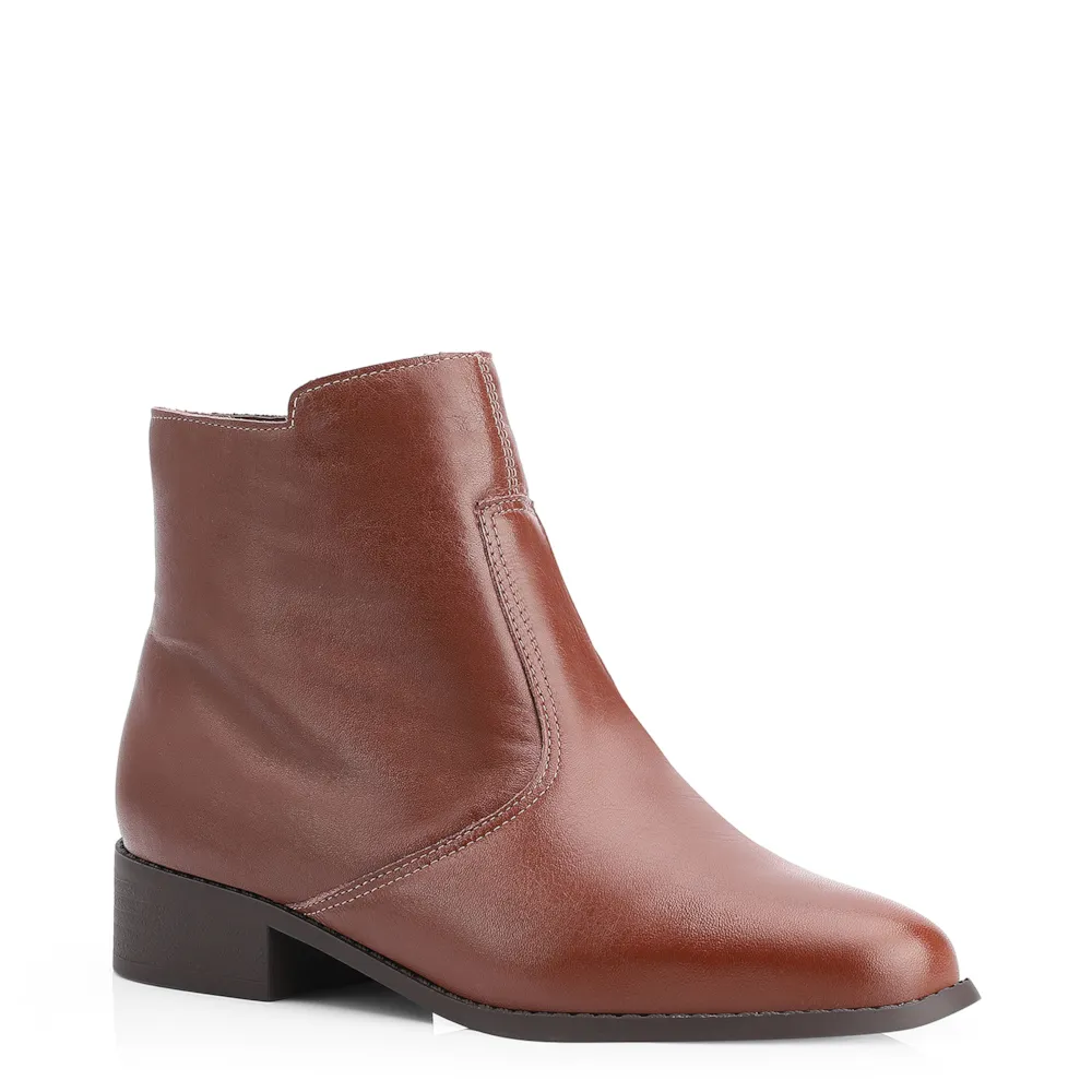 Bota Couro Marrom