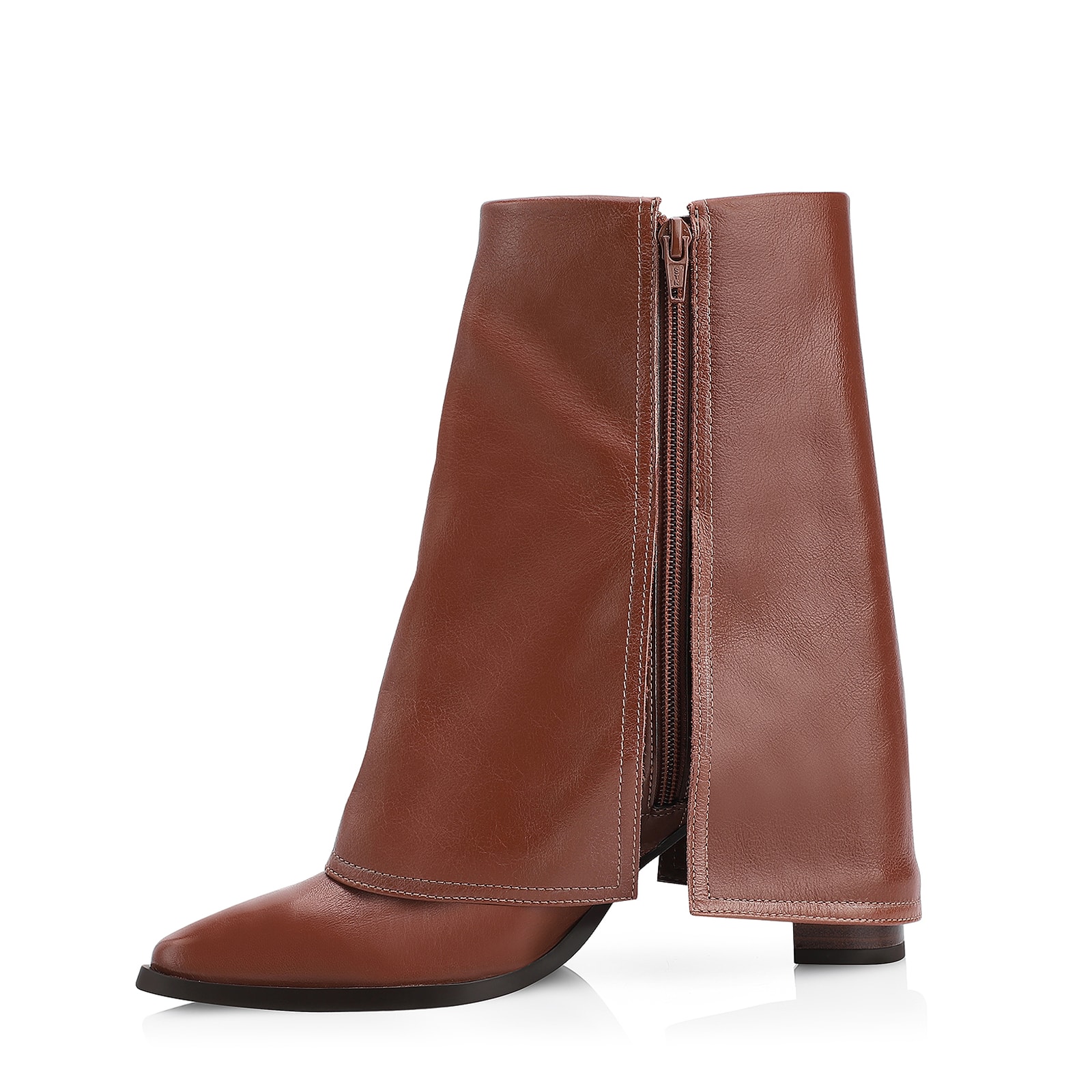 Bota Couro Marrom