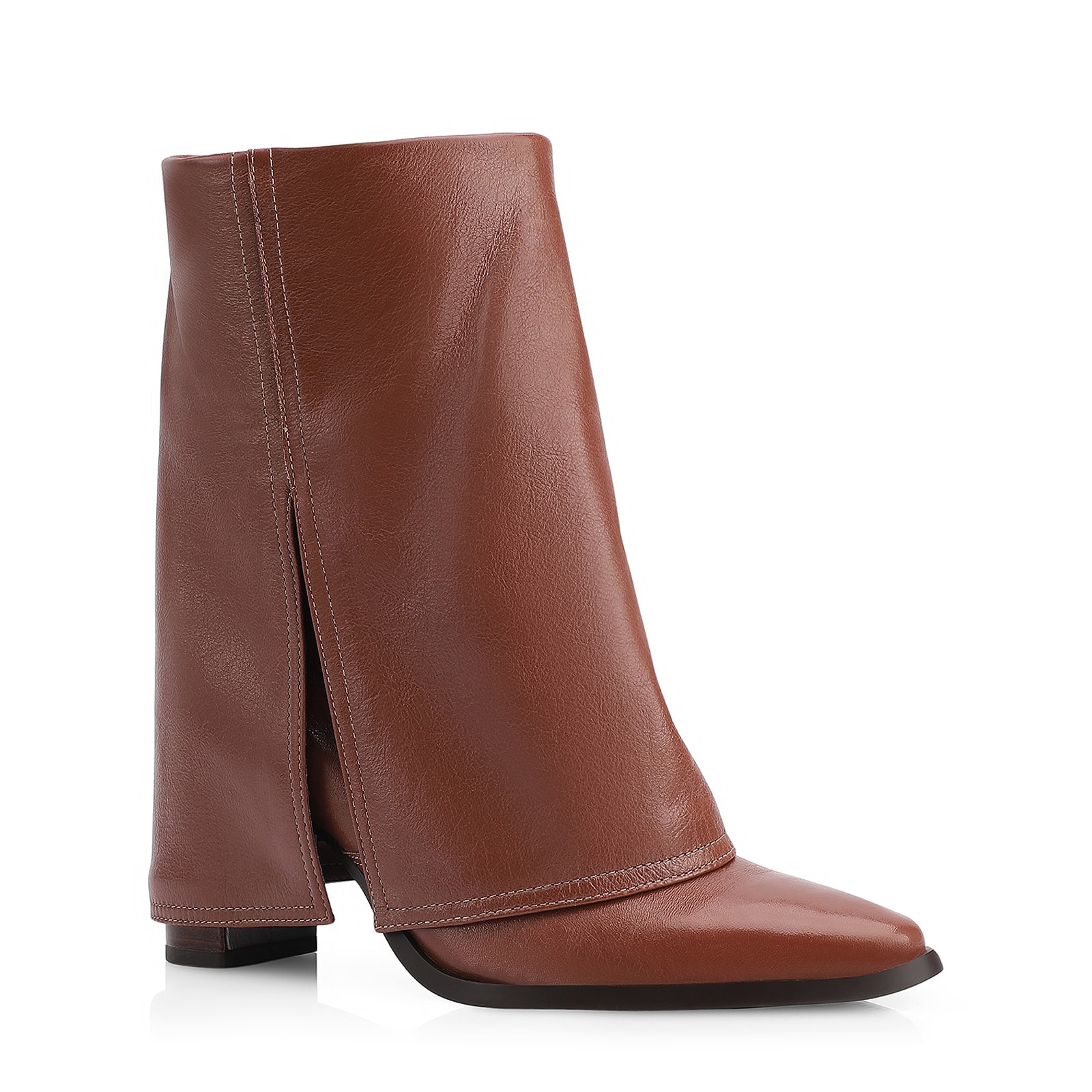 Bota Couro Marrom