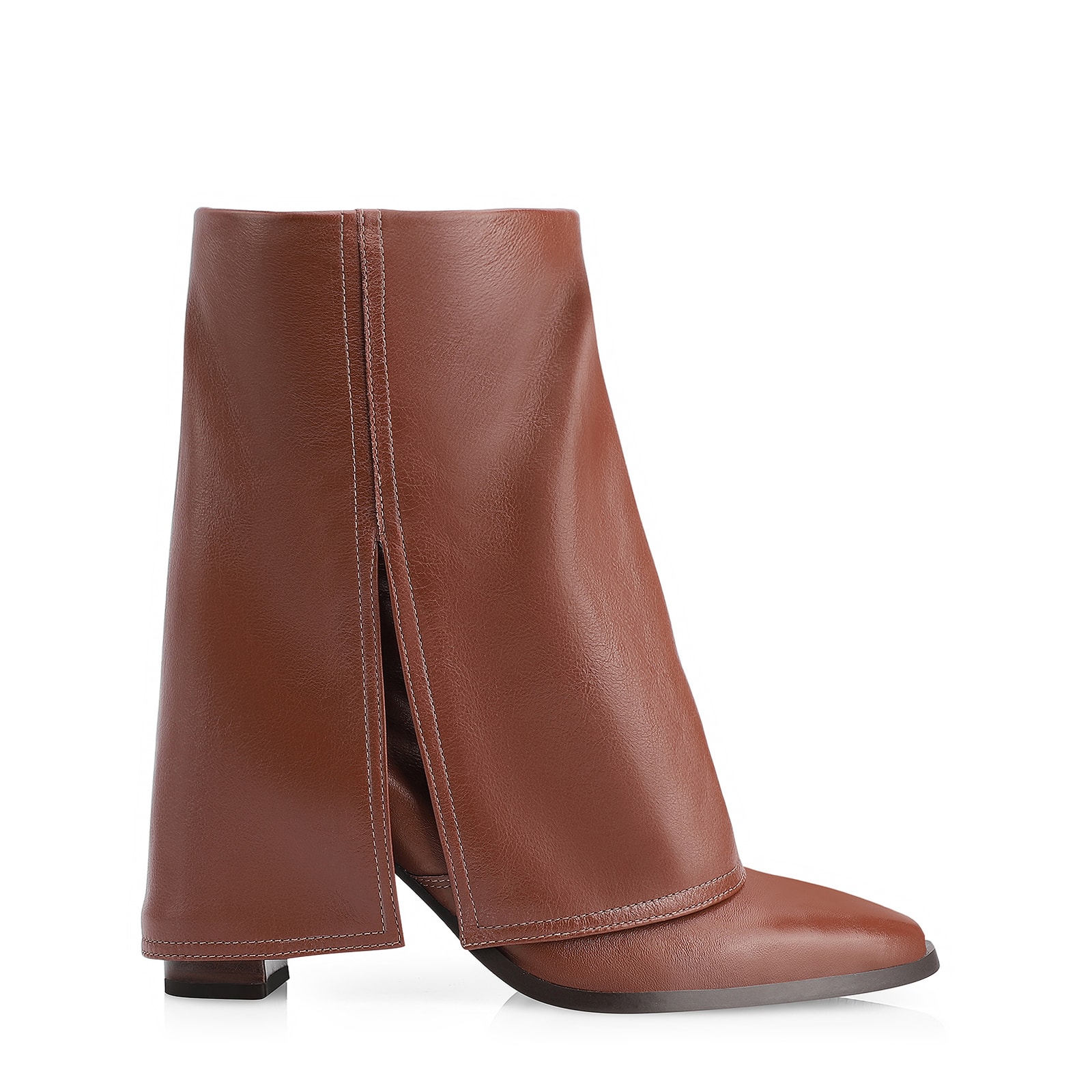 Bota Couro Marrom