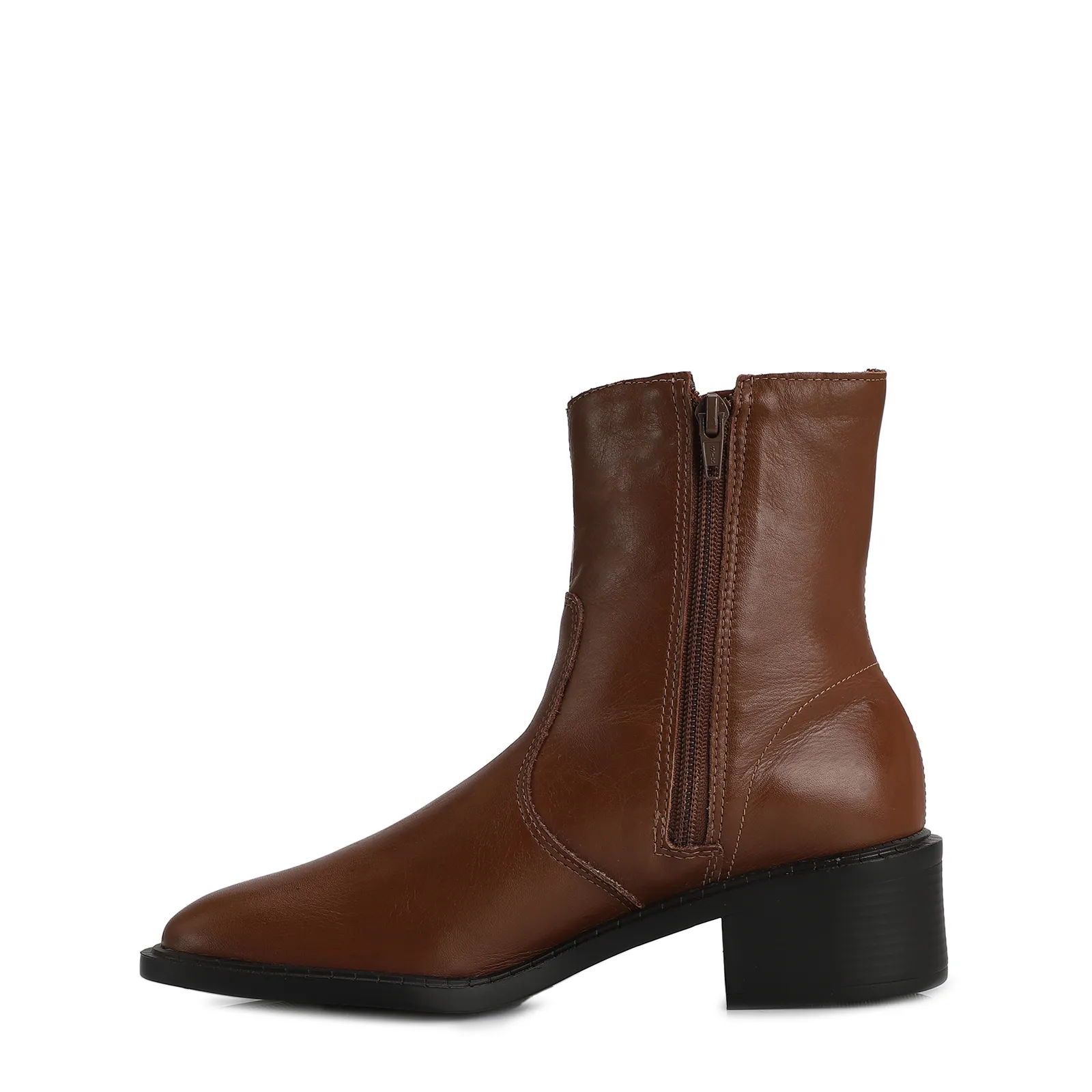 Bota Couro Marrom