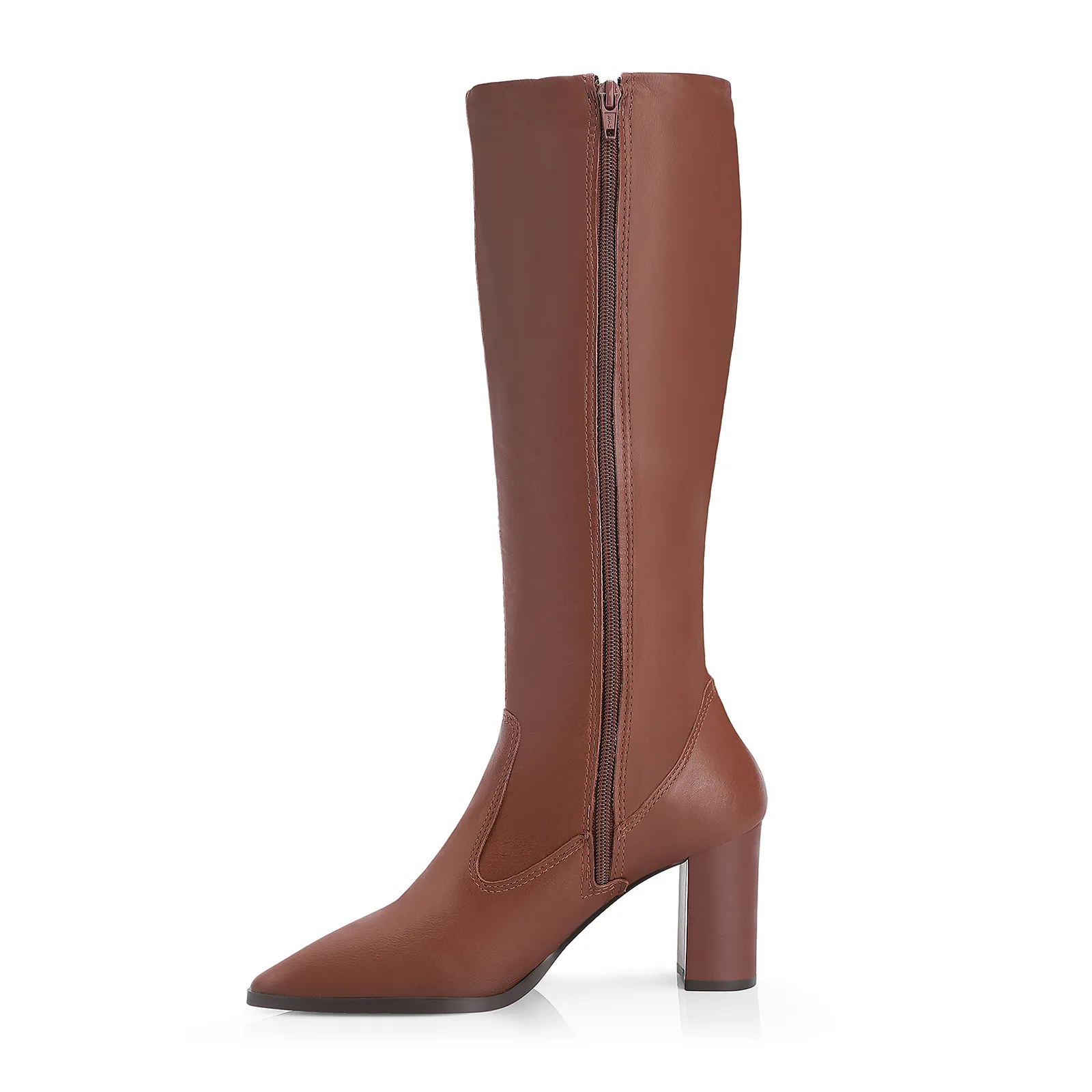 Bota Couro Marrom