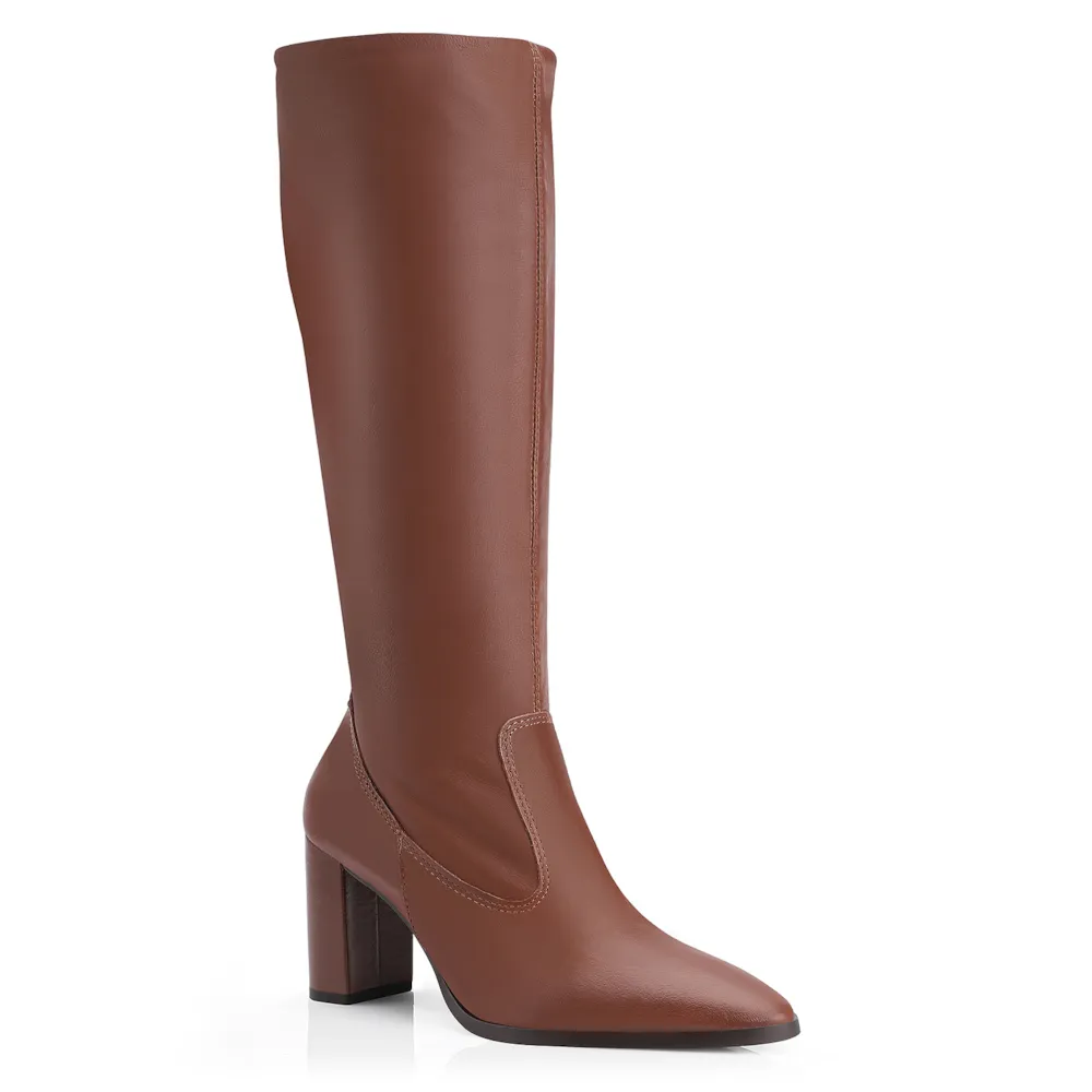 Bota Couro Marrom