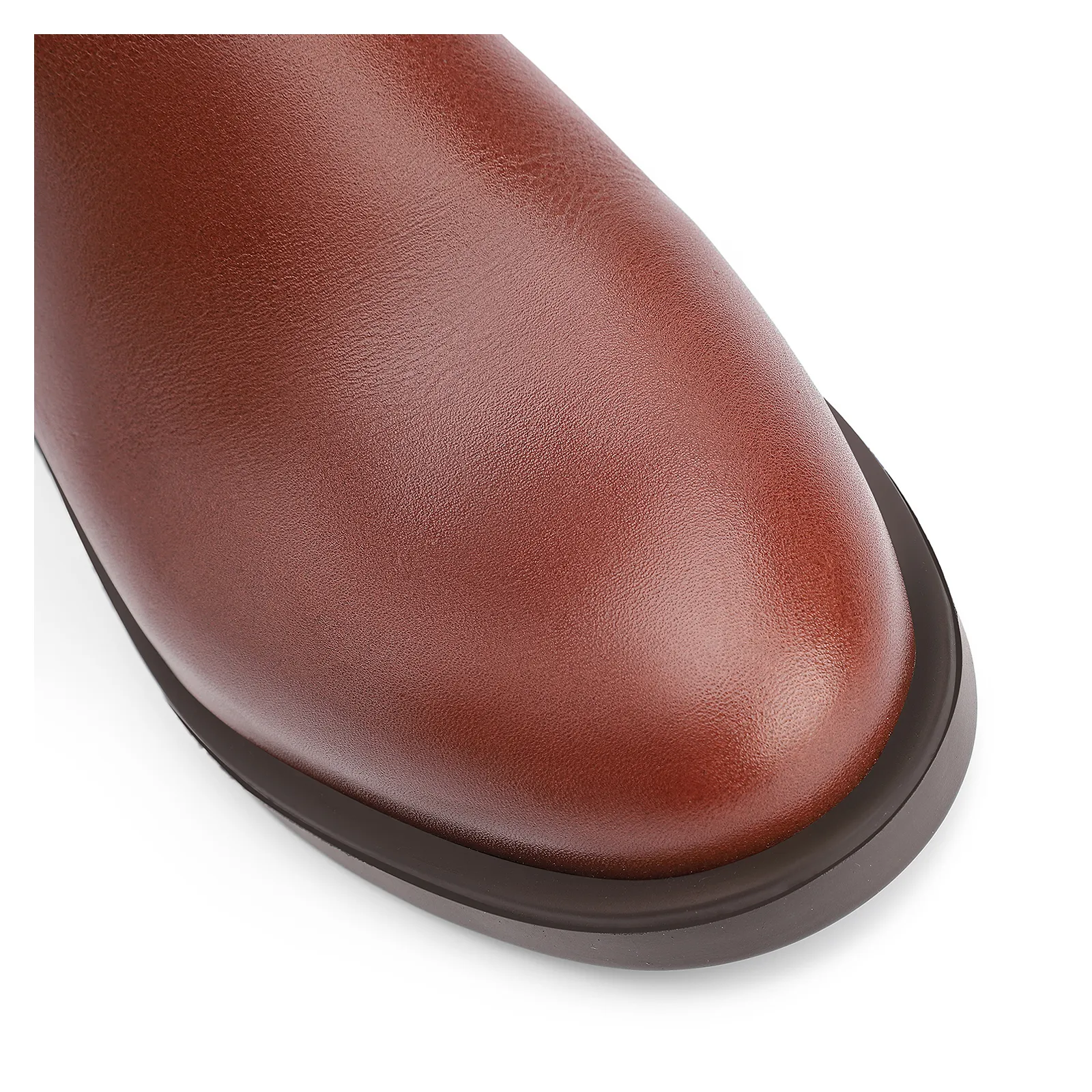 Bota Couro Marrom