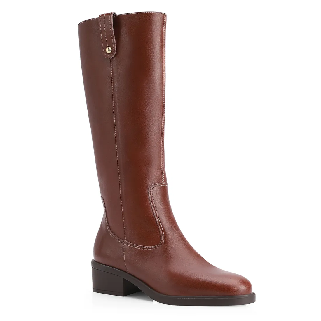 Bota Couro Marrom