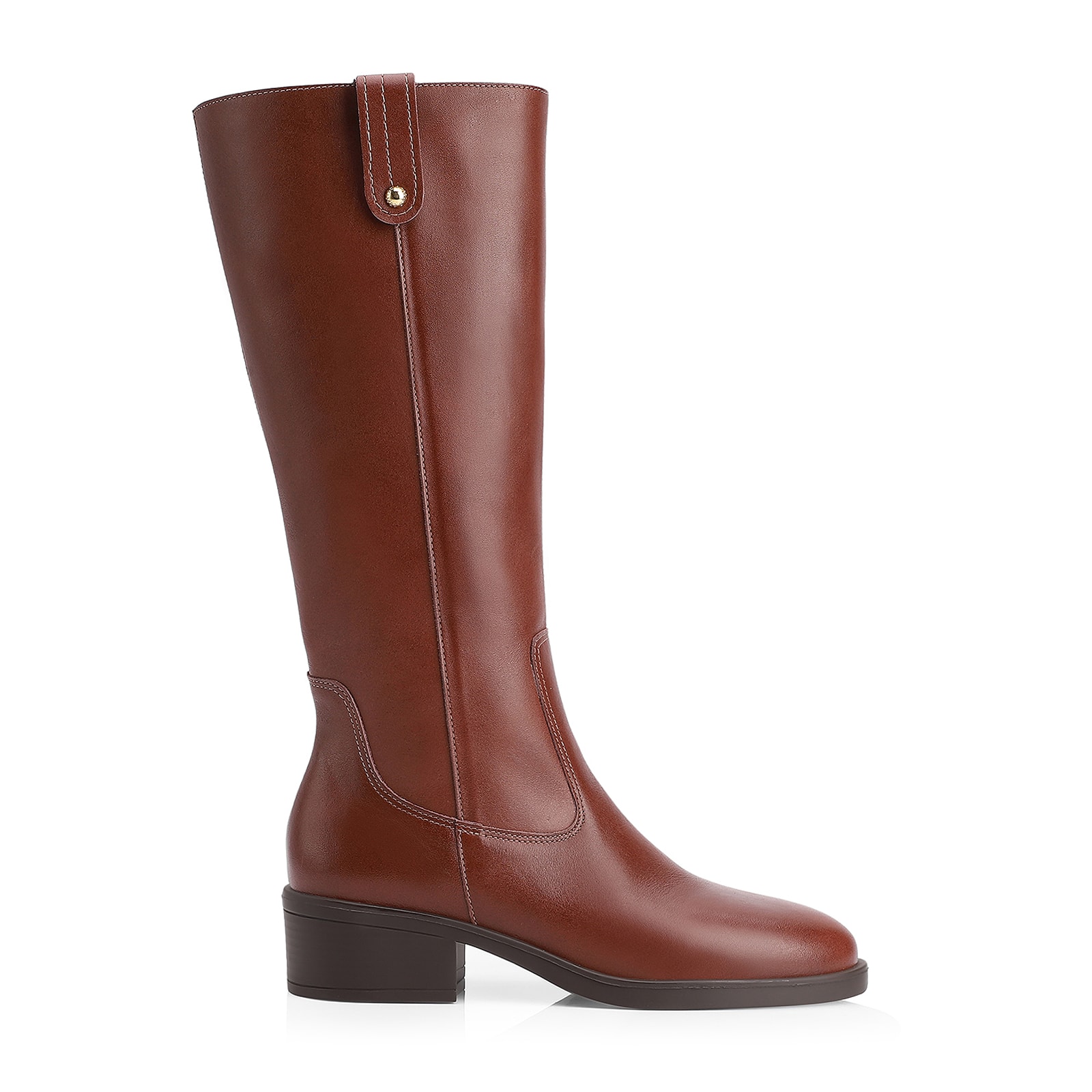 Bota Couro Marrom