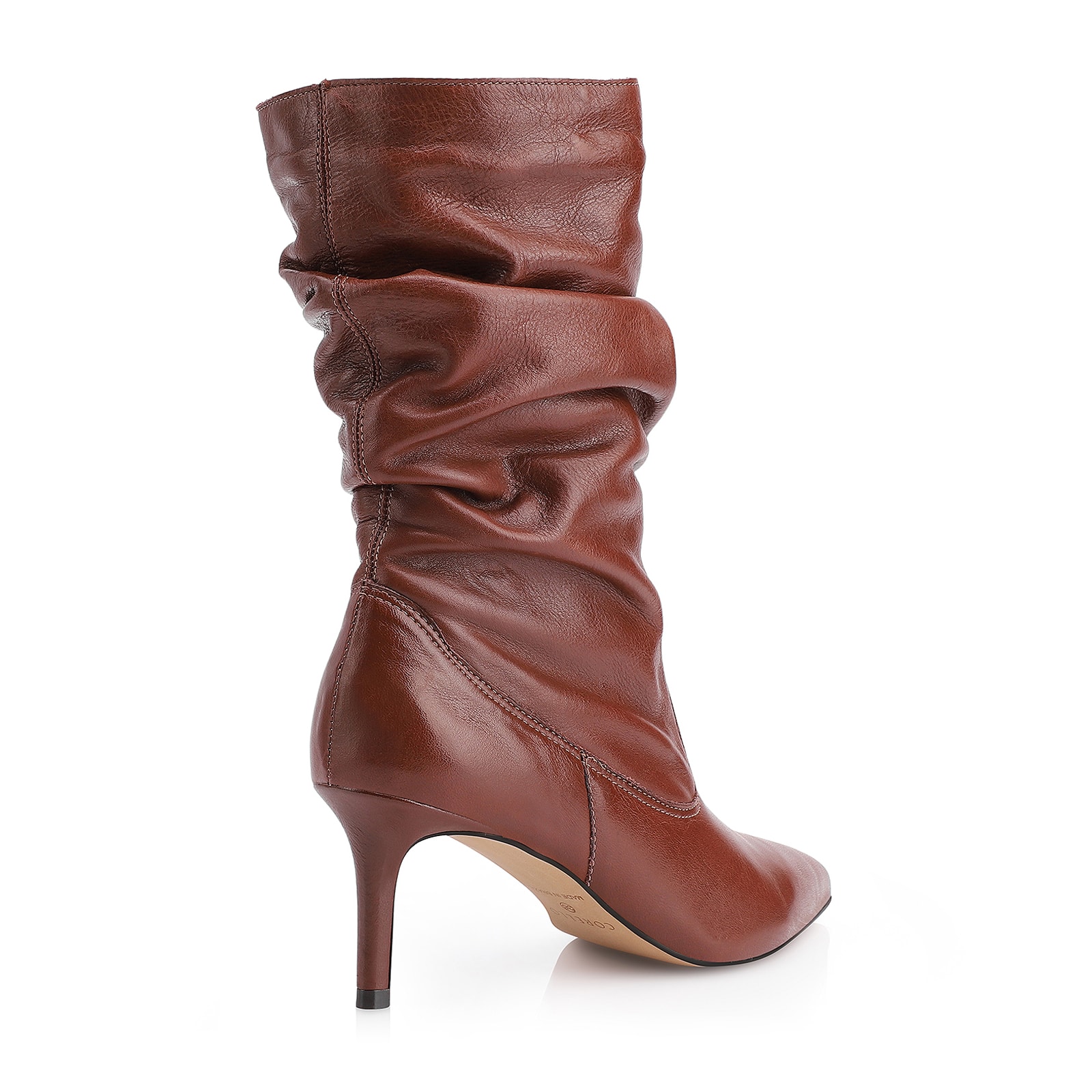 Bota Couro Marrom