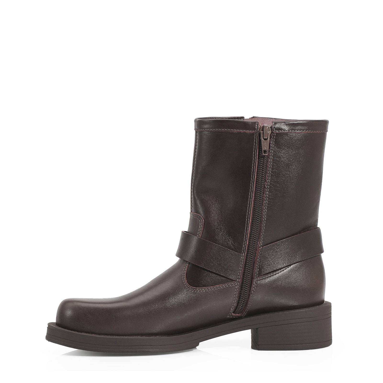Bota Couro Marrom