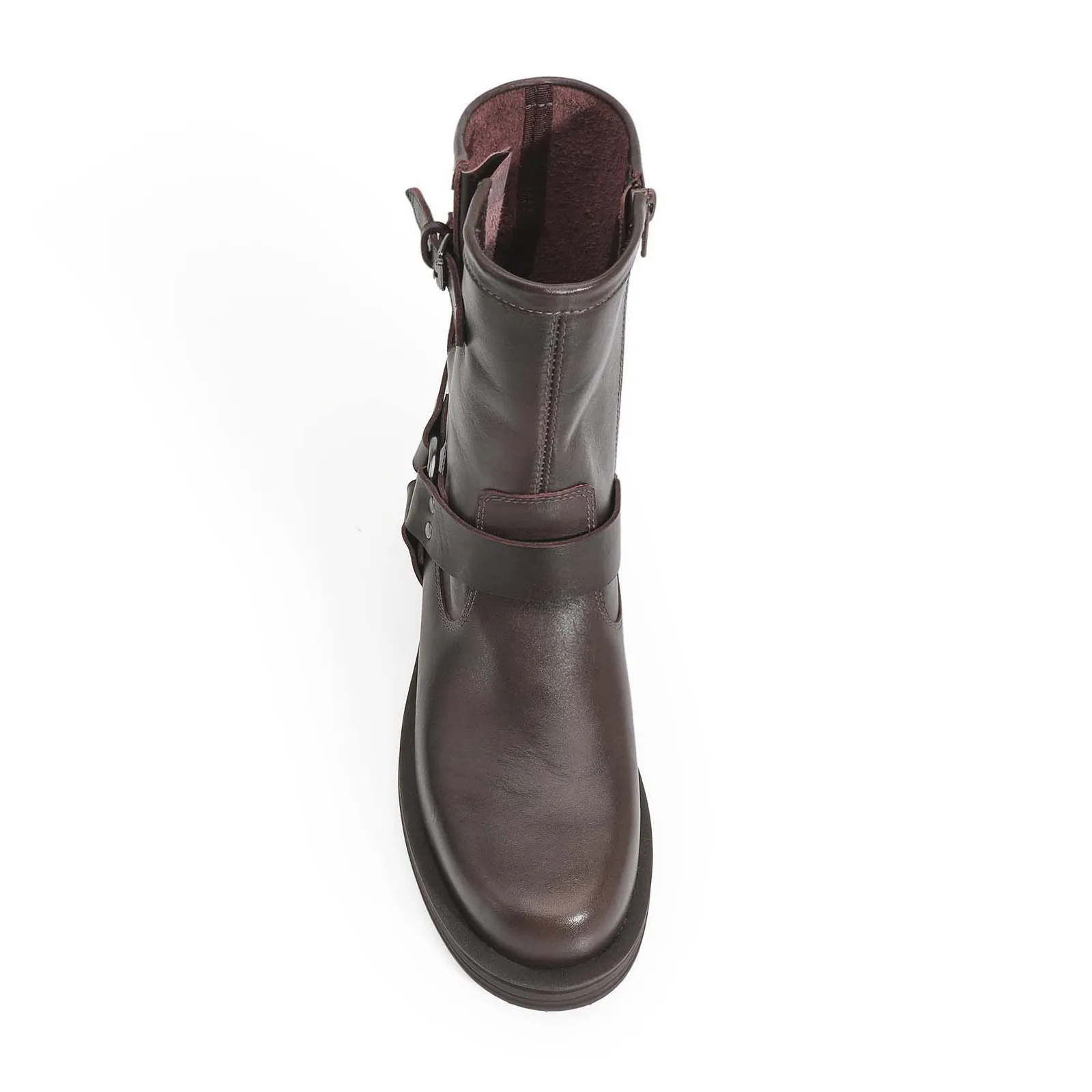 Bota Couro Marrom