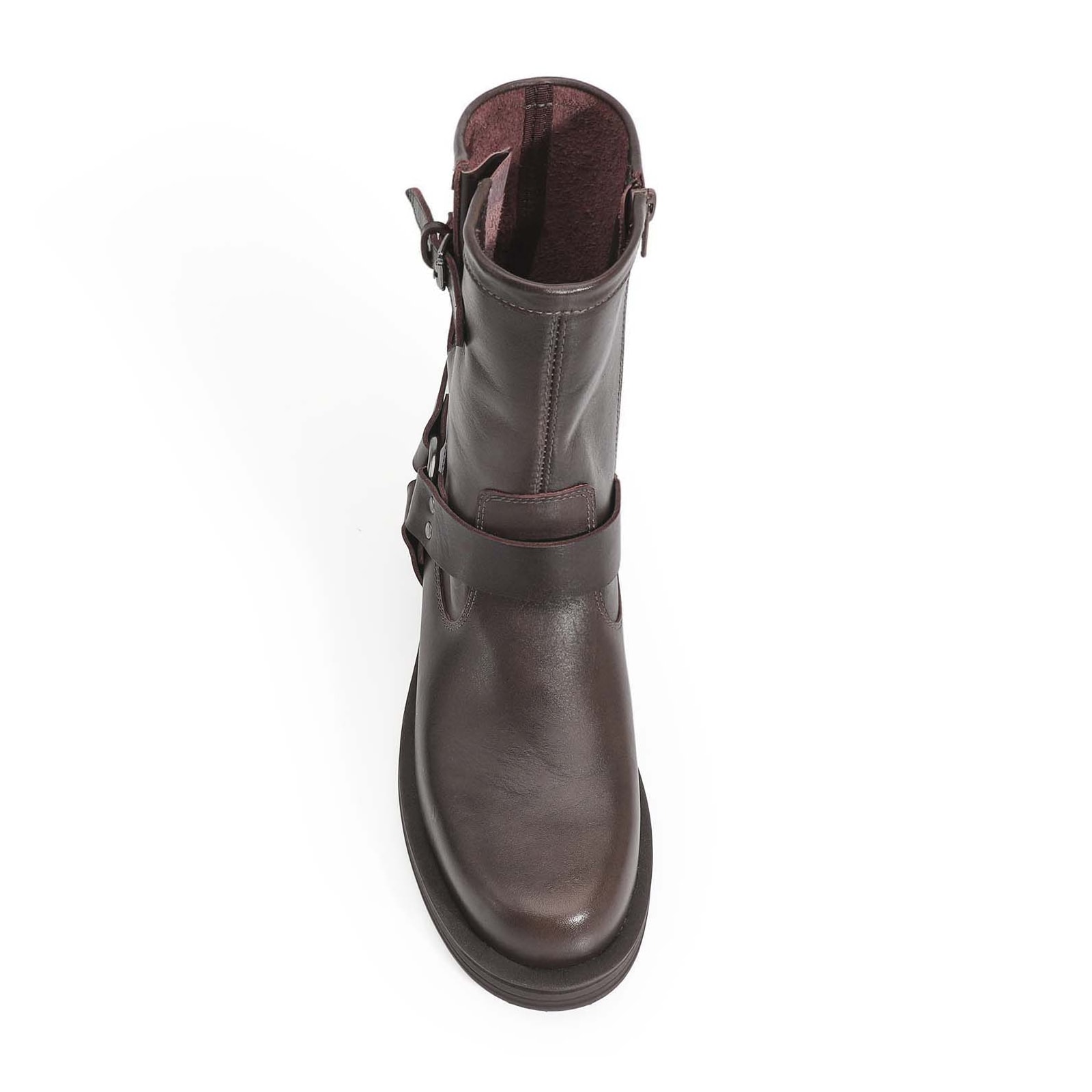 Bota Couro Marrom