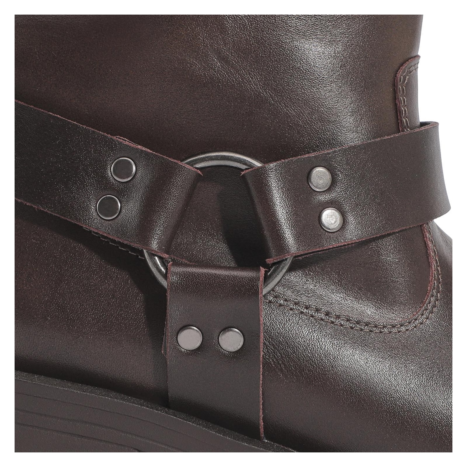 Bota Couro Marrom