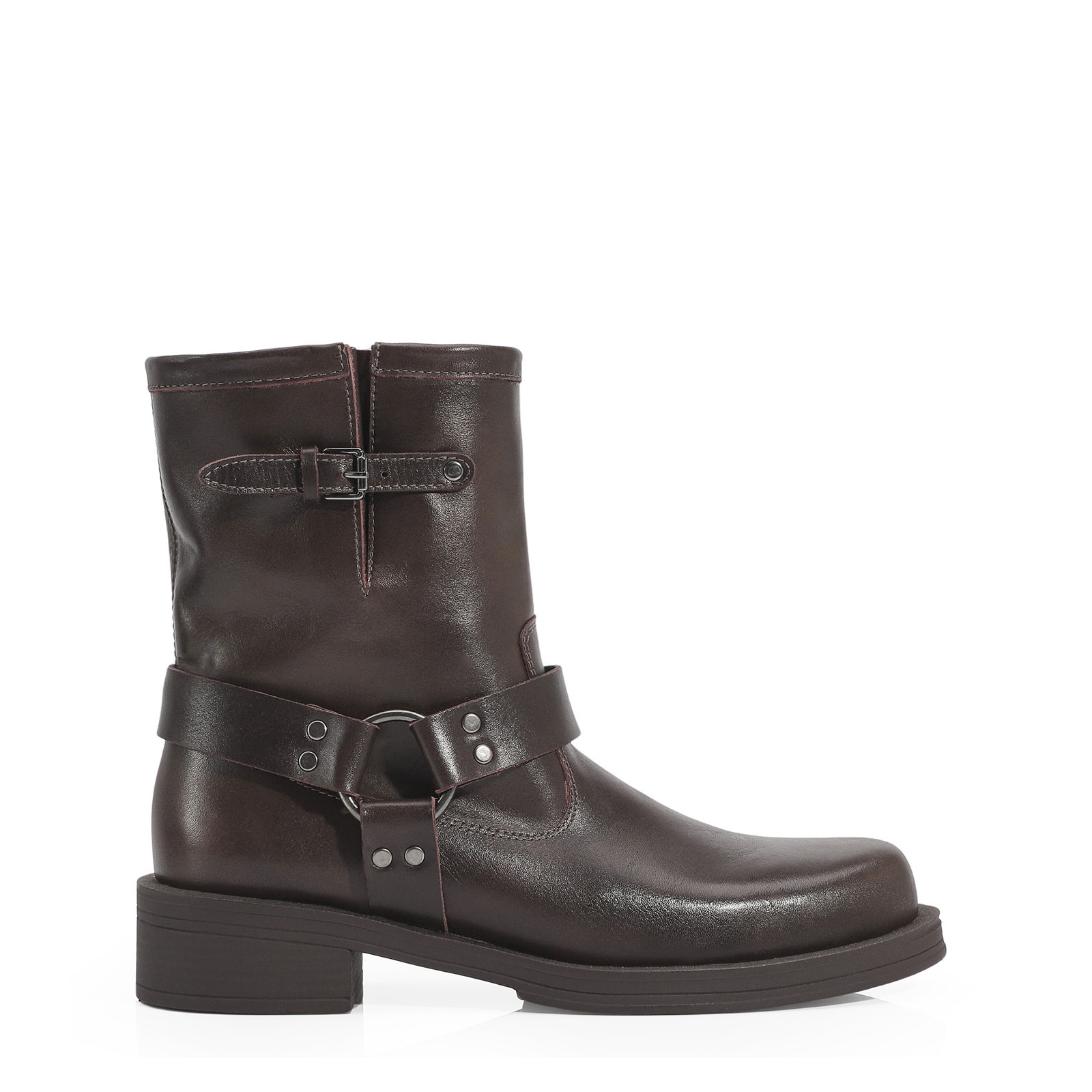 Bota Couro Marrom