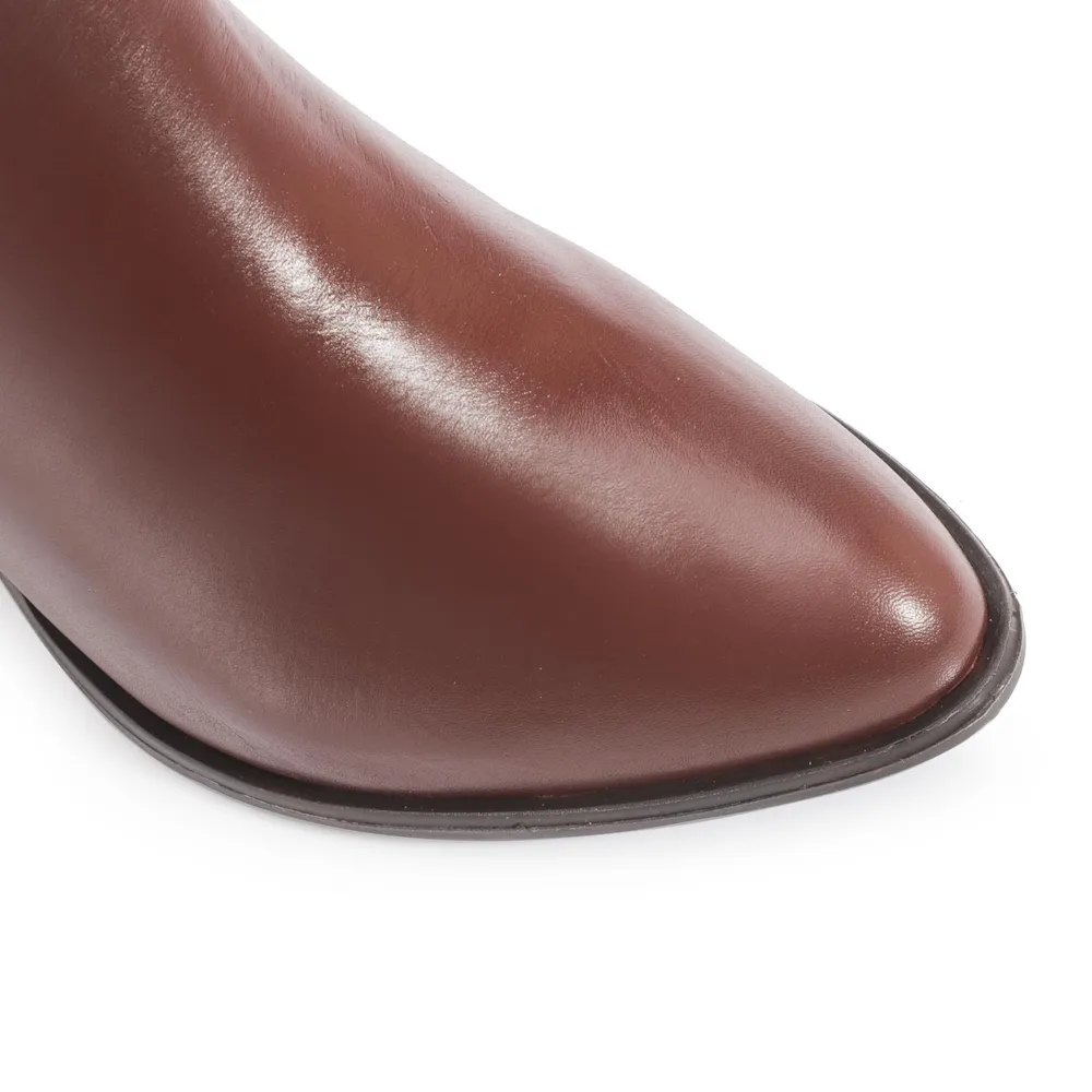 Bota Couro Marrom Escuro - imagem 6