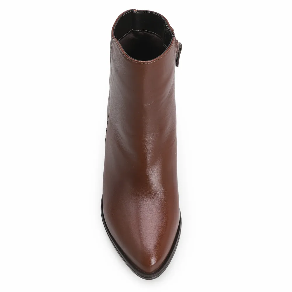Bota Couro Marrom Escuro - imagem 5