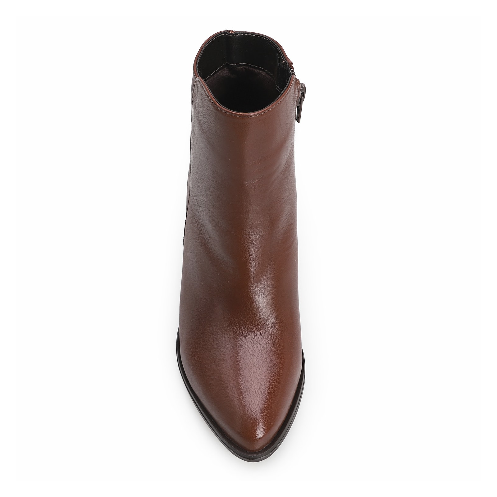 Bota Couro Marrom Escuro
