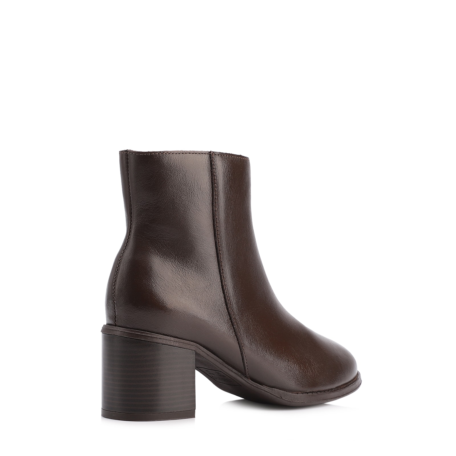 Bota Couro Marrom Escuro
