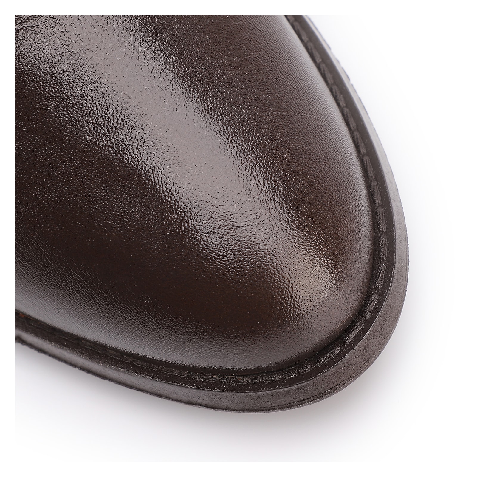 Bota Couro Marrom Escuro
