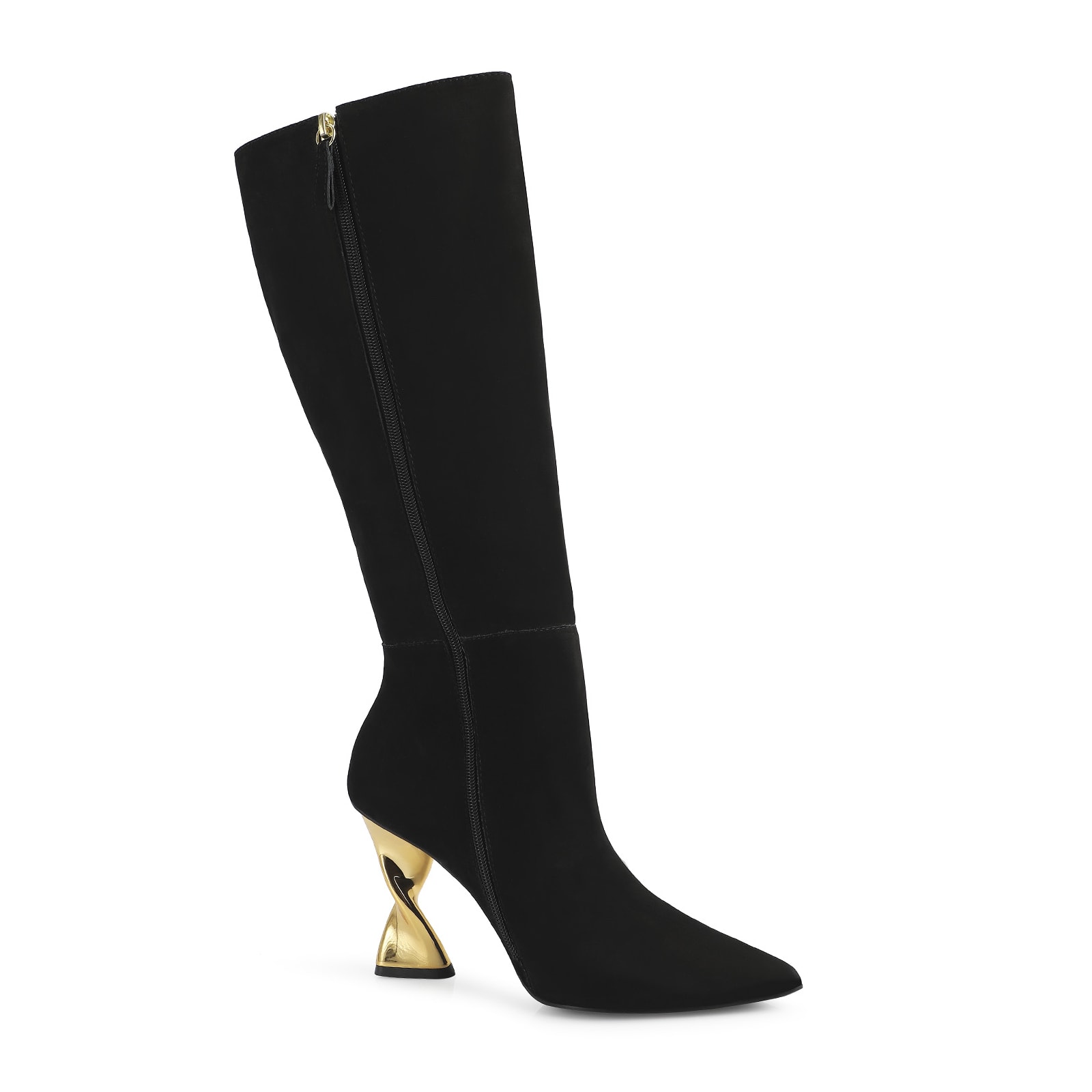 Bota Couro Nobuck Preto