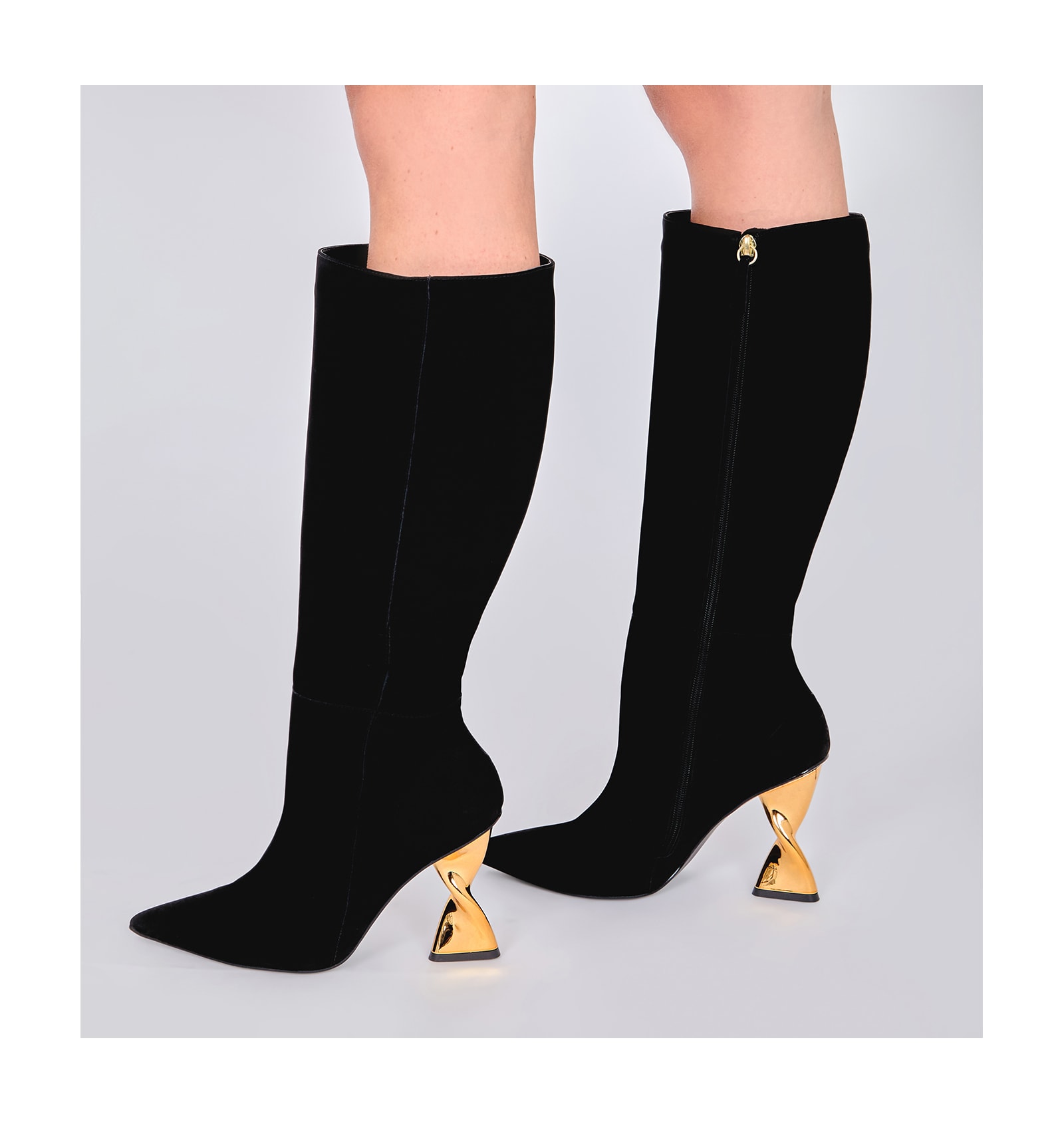 Bota Couro Nobuck Preto