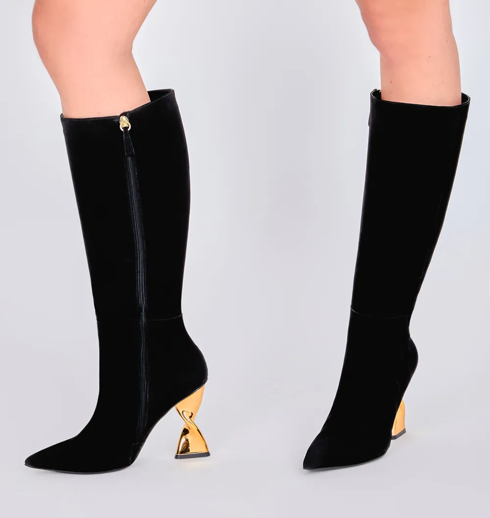 Bota Couro Nobuck Preto - imagem 2