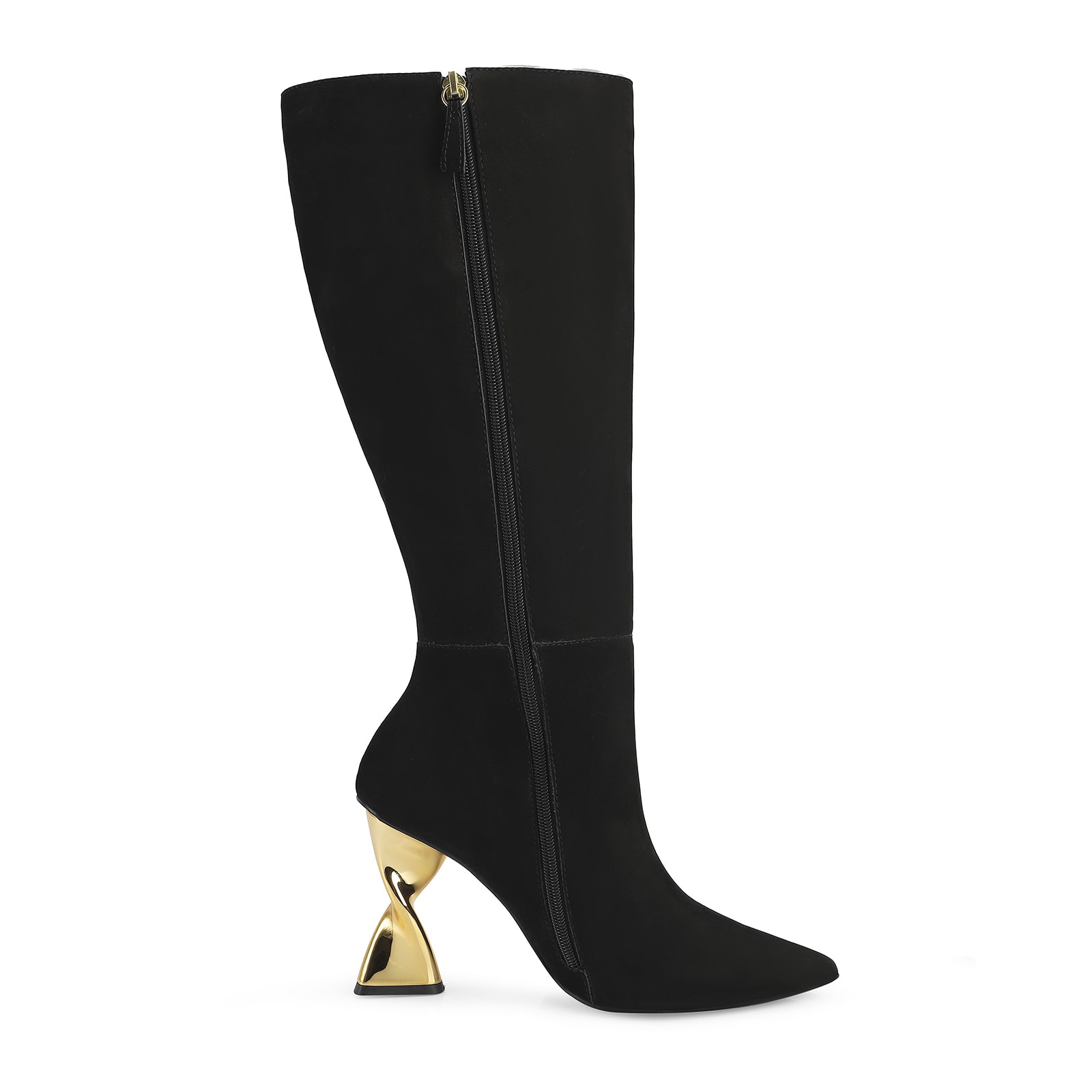 Bota Couro Nobuck Preto