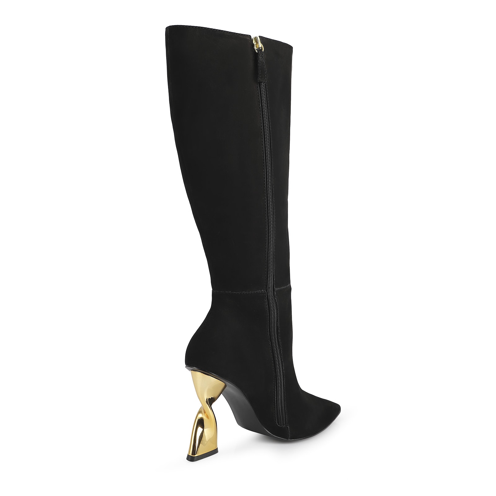 Bota Couro Nobuck Preto