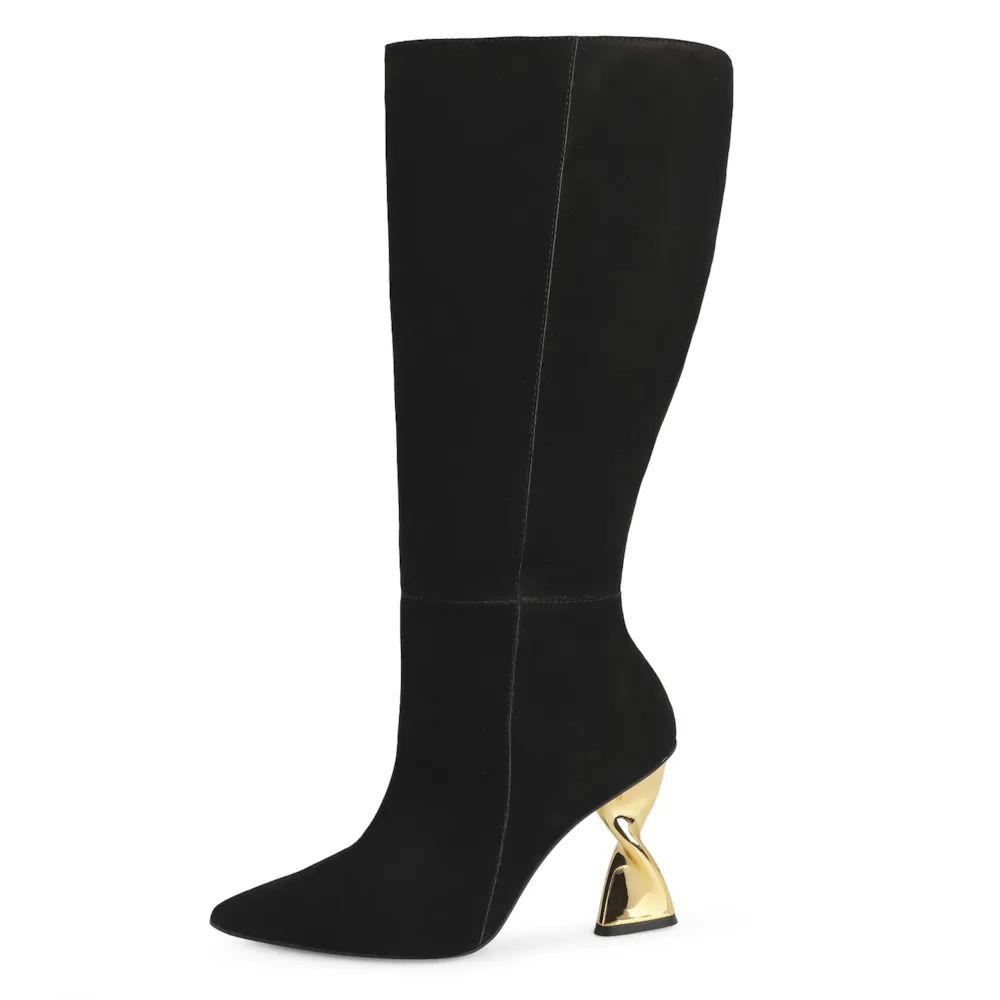 Bota Couro Nobuck Preto - imagem 5