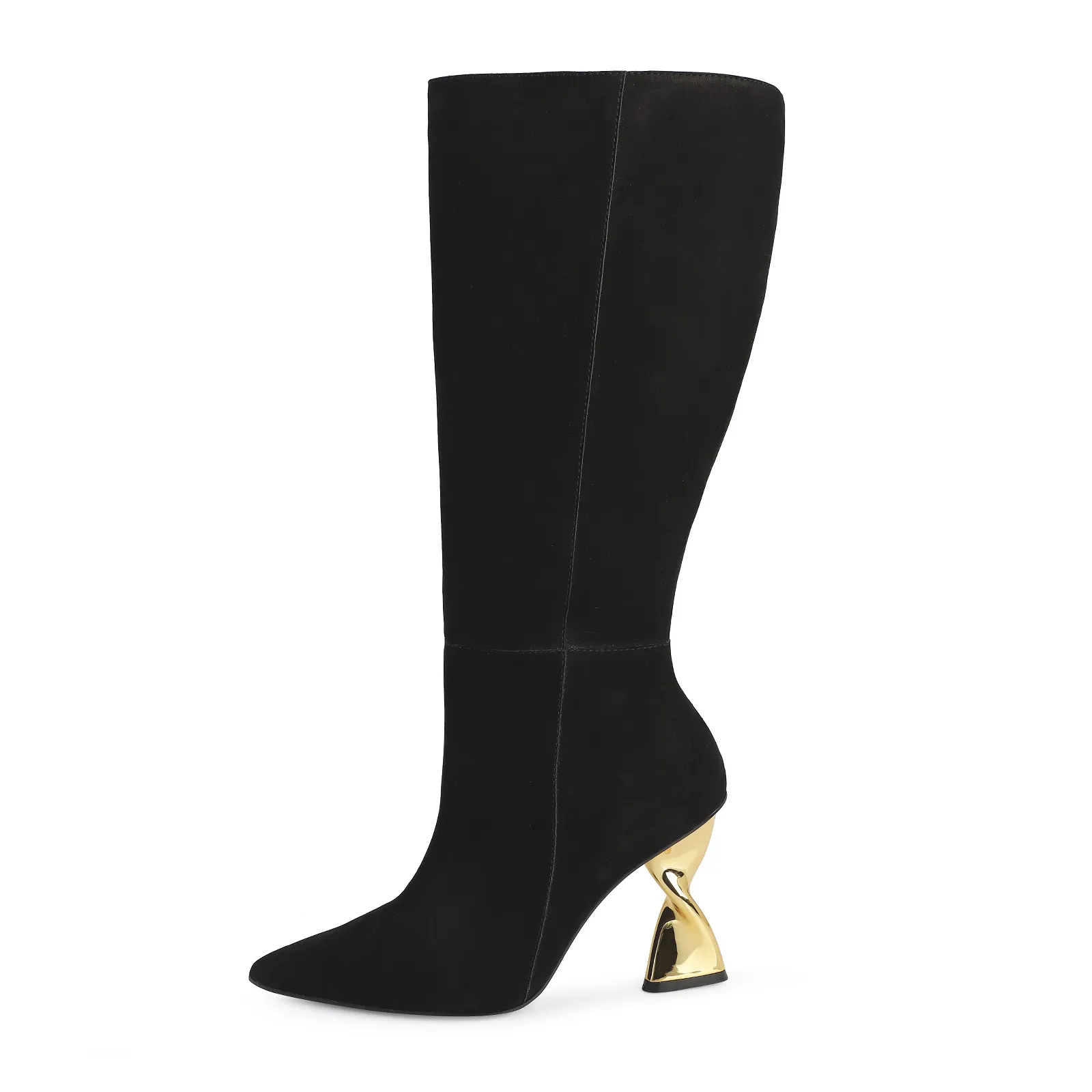 Bota Couro Nobuck Preto