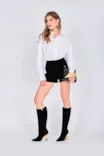 Bota Couro Nobuck Preto - imagem 9