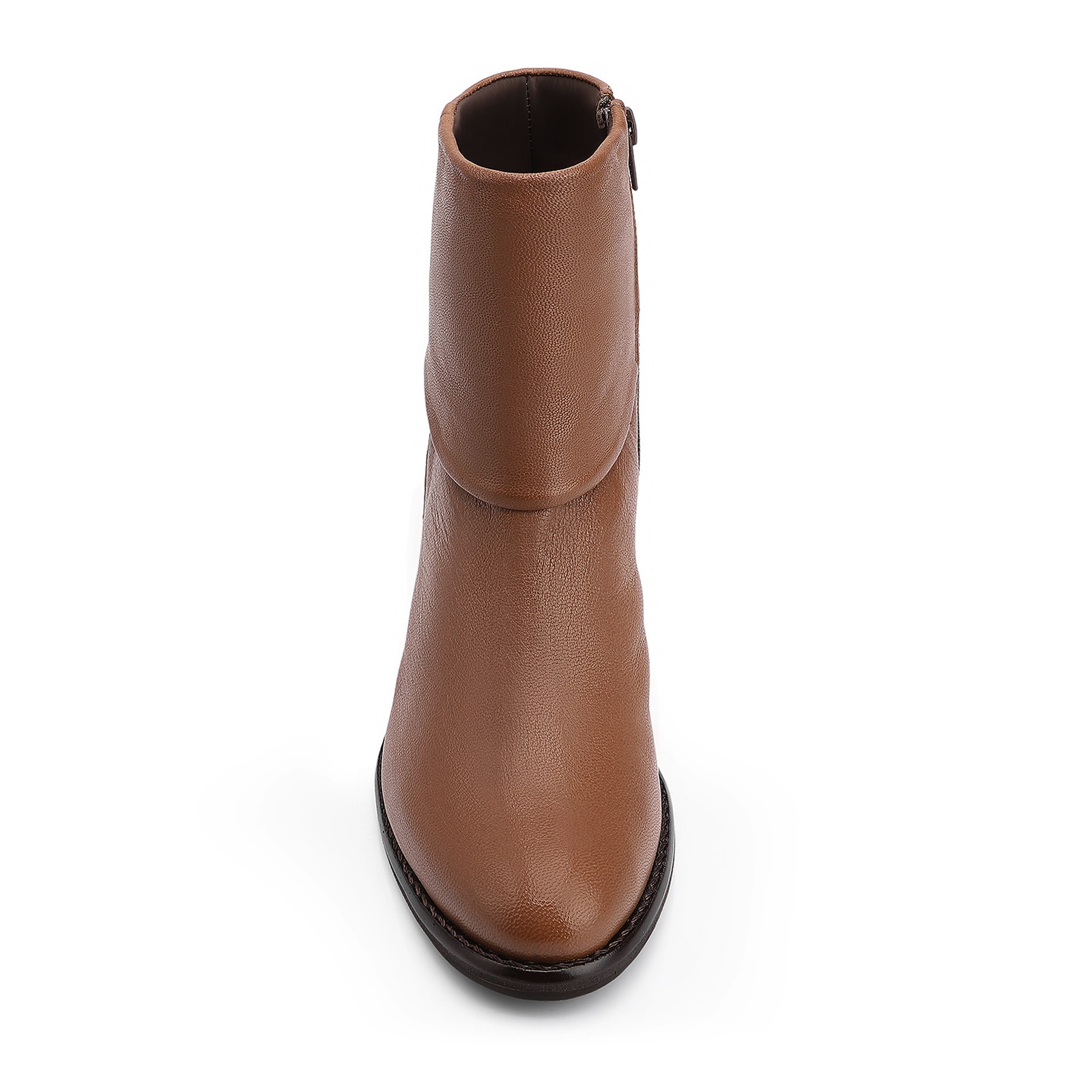 Bota Couro Pelica Marrom