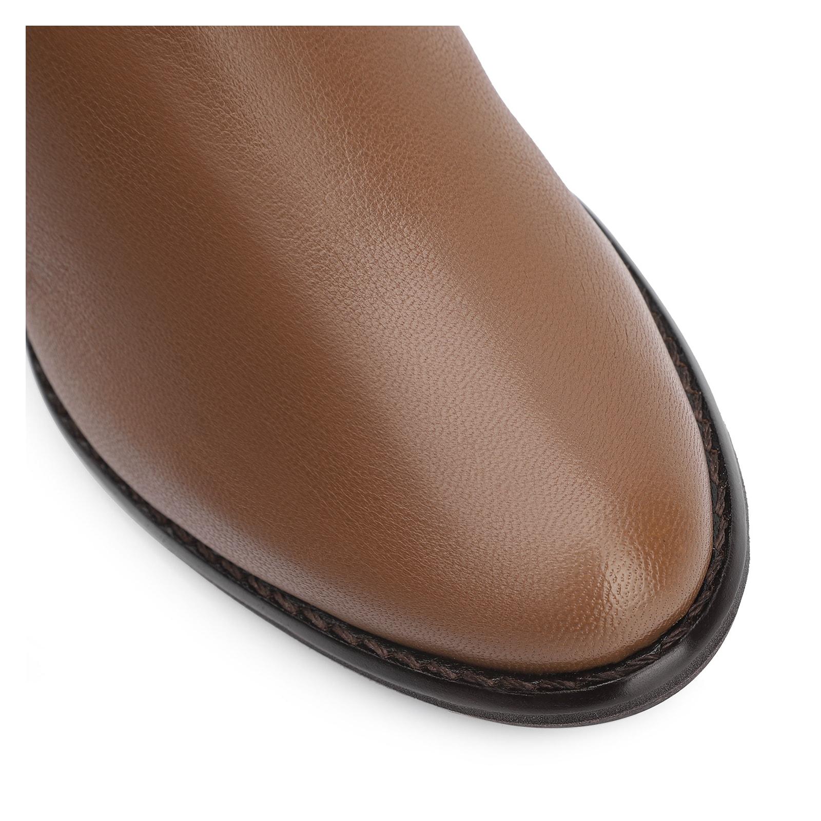 Bota Couro Pelica Marrom