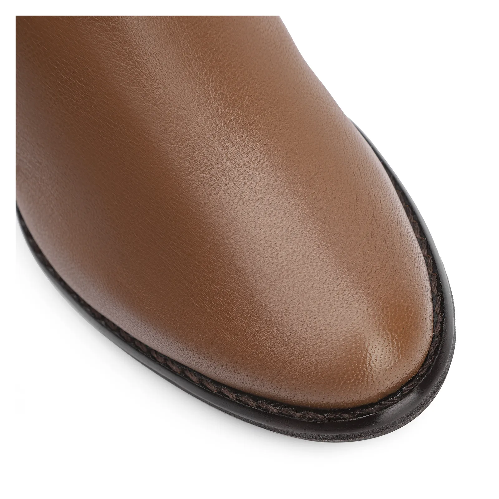 Bota Couro Pelica Marrom