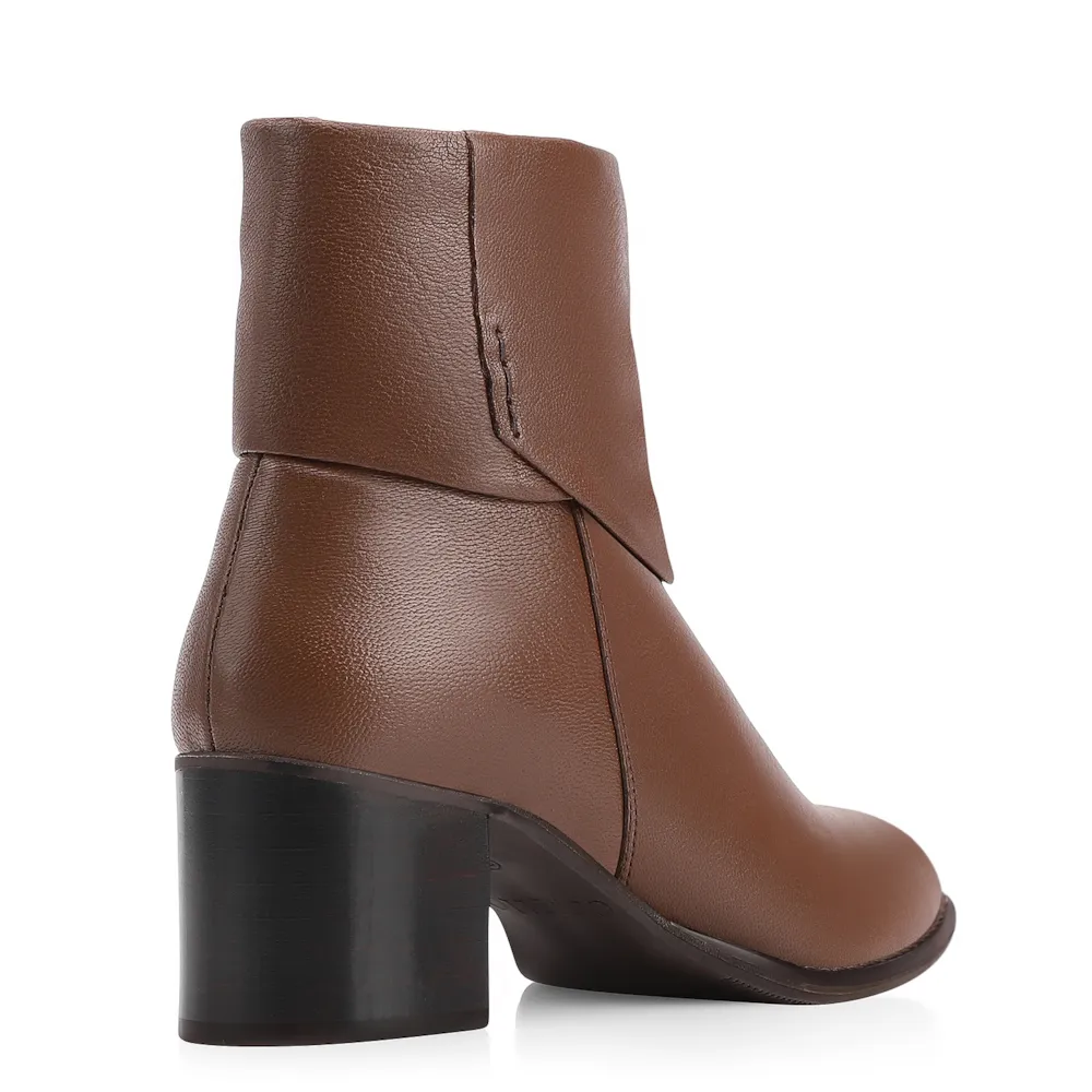 Bota Couro Pelica Marrom Escuro - imagem 3