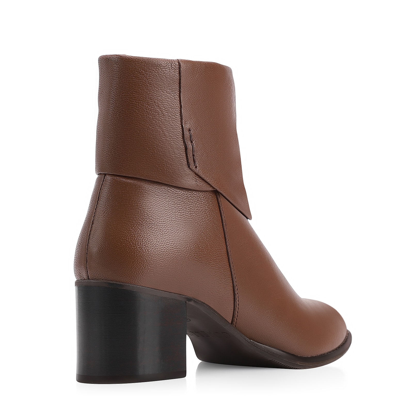 Bota Couro Pelica Marrom Escuro