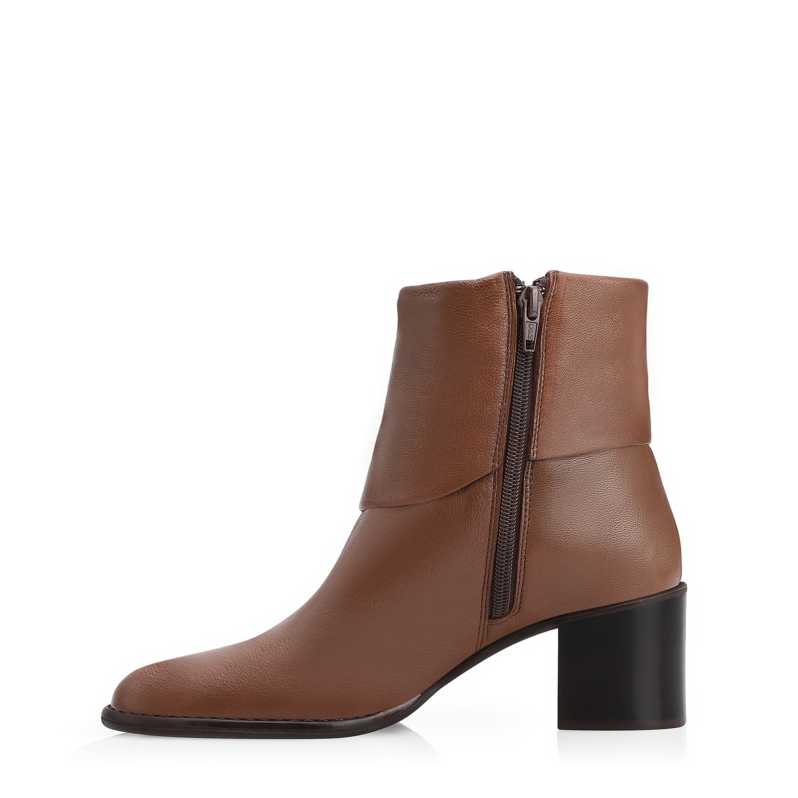 Bota Couro Pelica Marrom Escuro