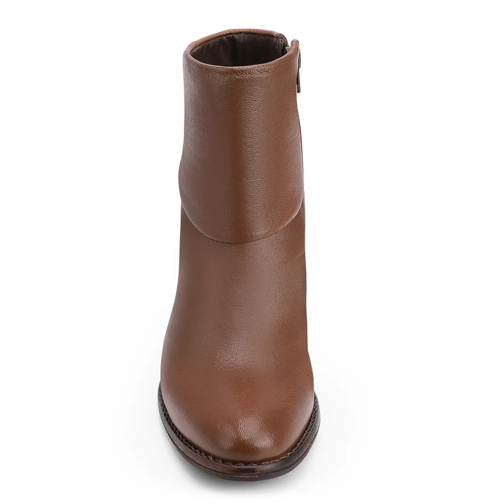 Bota Couro Pelica Marrom Escuro - imagem 5