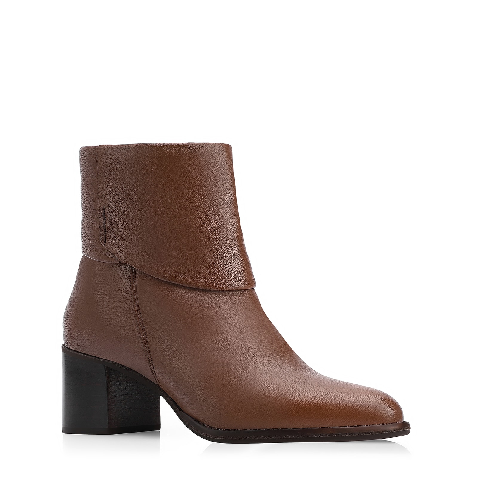 Bota Couro Pelica Marrom Escuro
