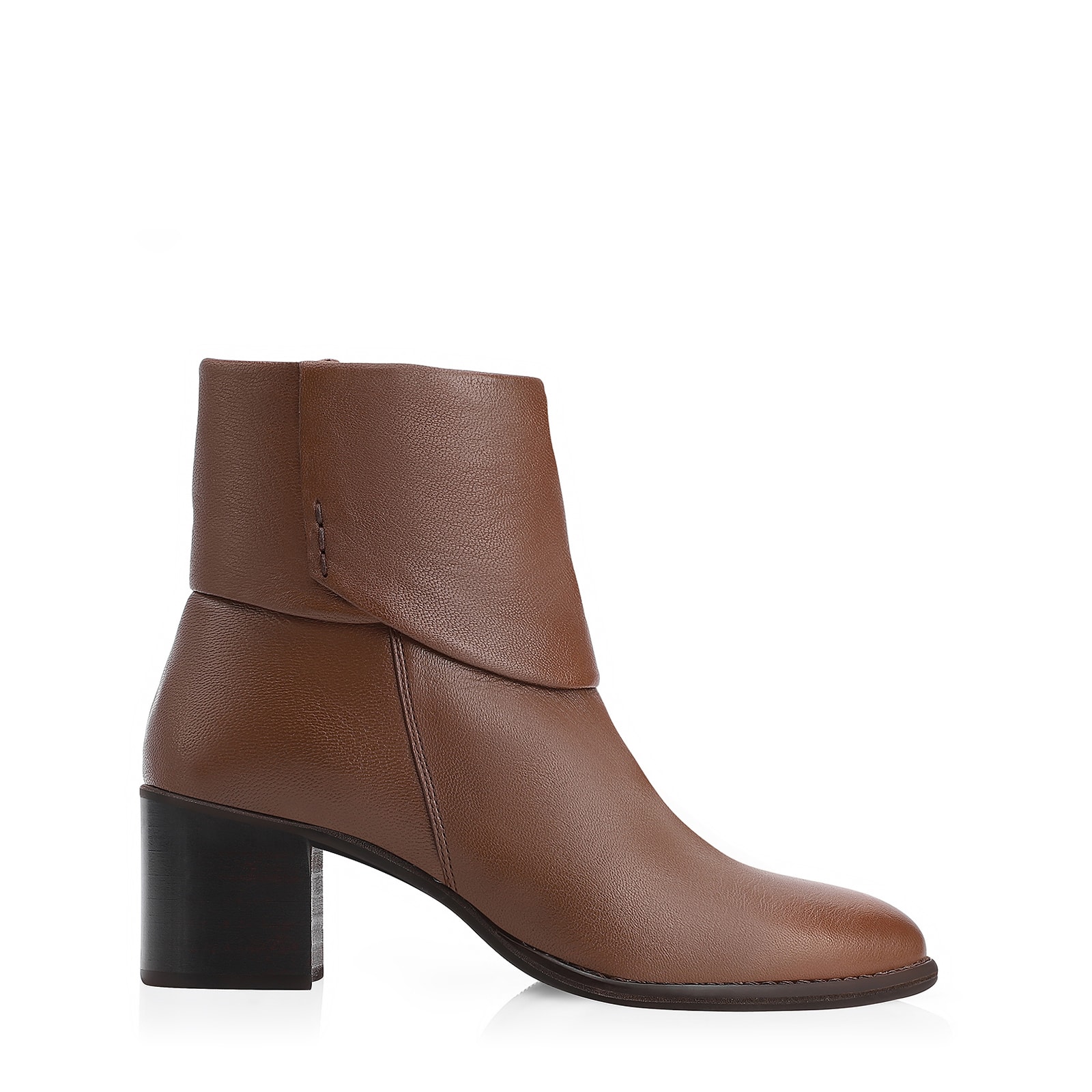 Bota Couro Pelica Marrom Escuro