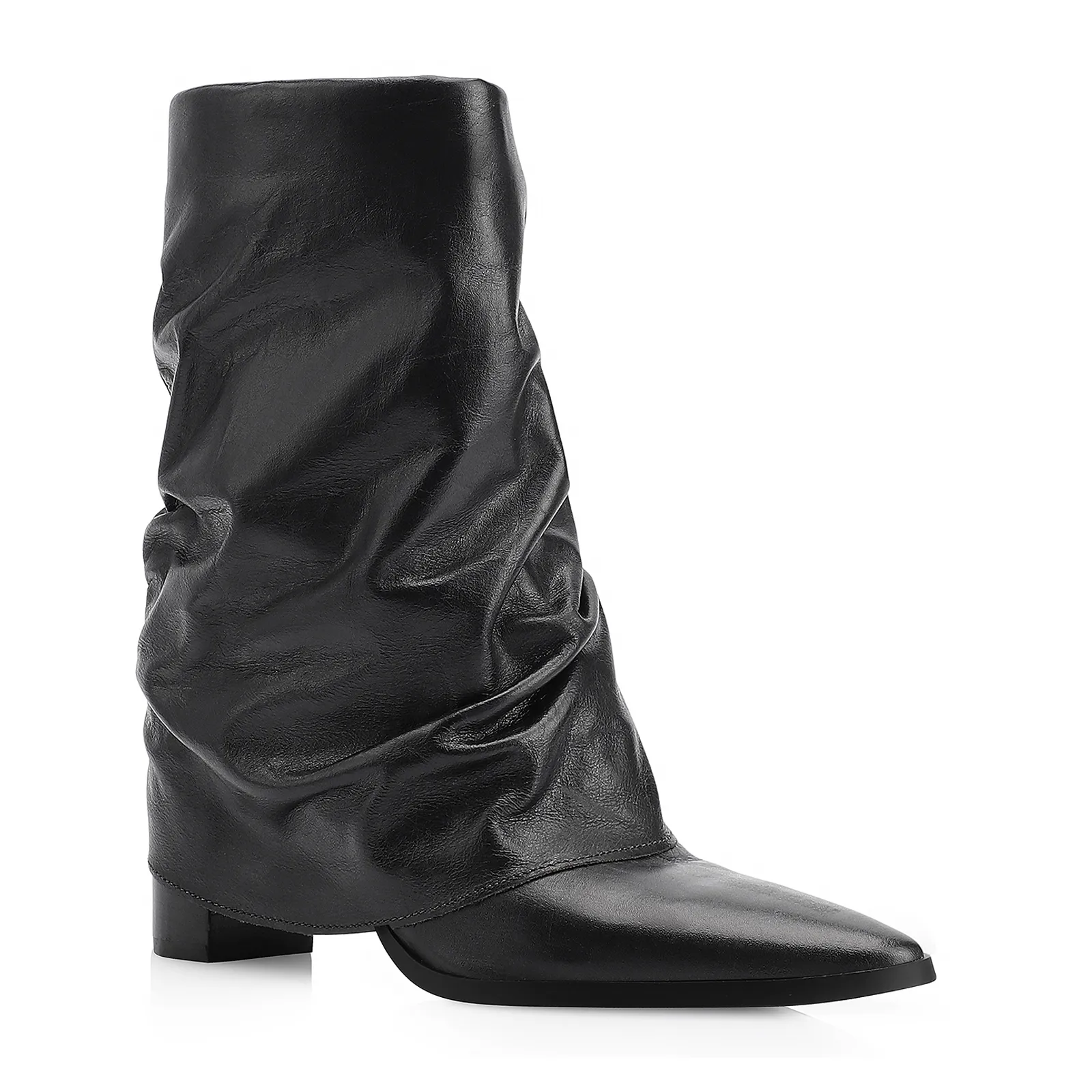 Bota Couro Preto