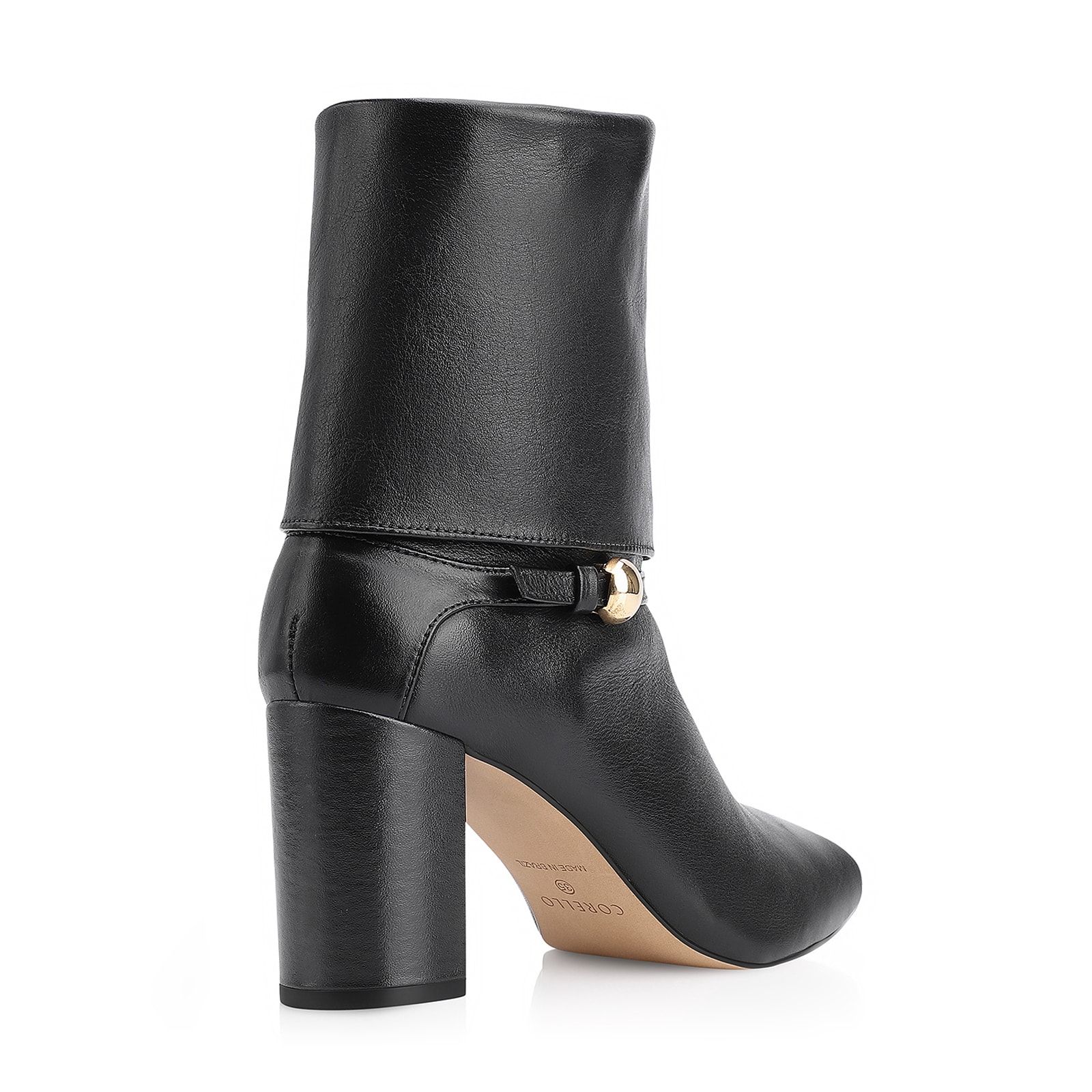 Bota Couro Preto