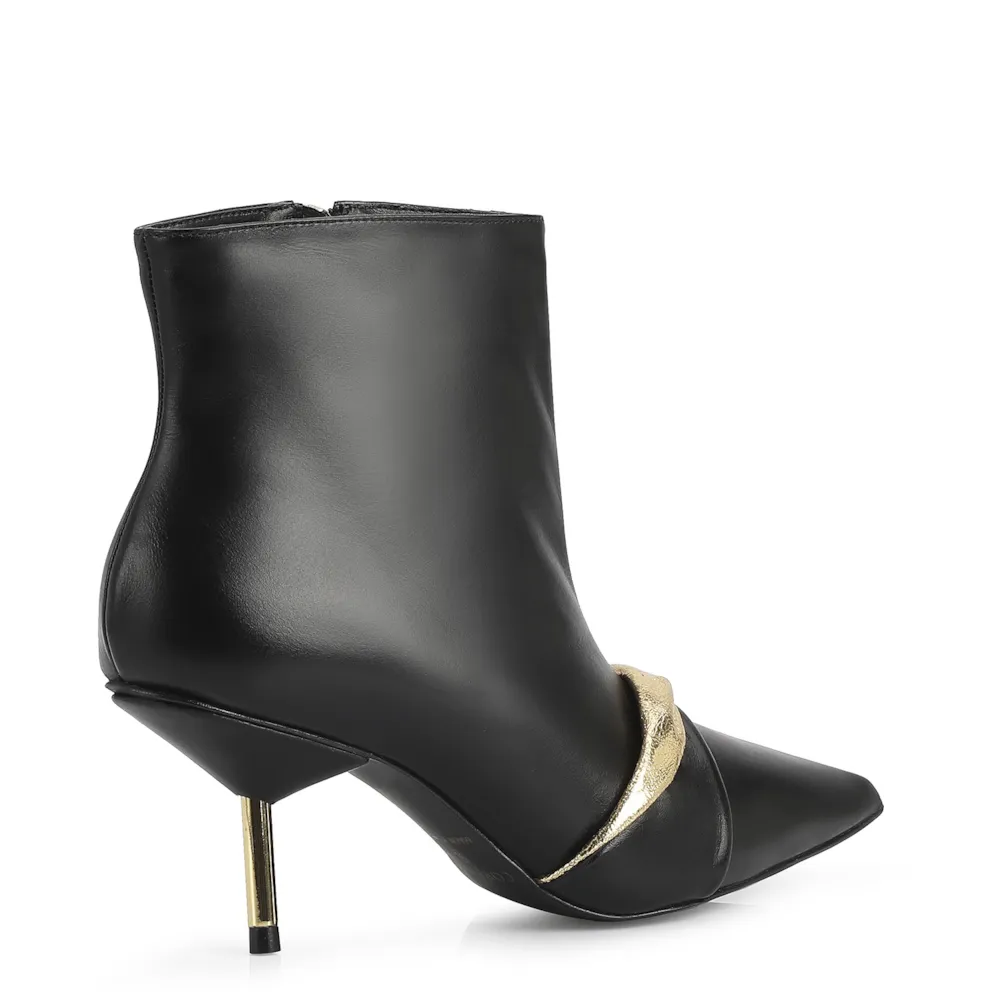 Bota Couro Preto/Dourado - imagem 4