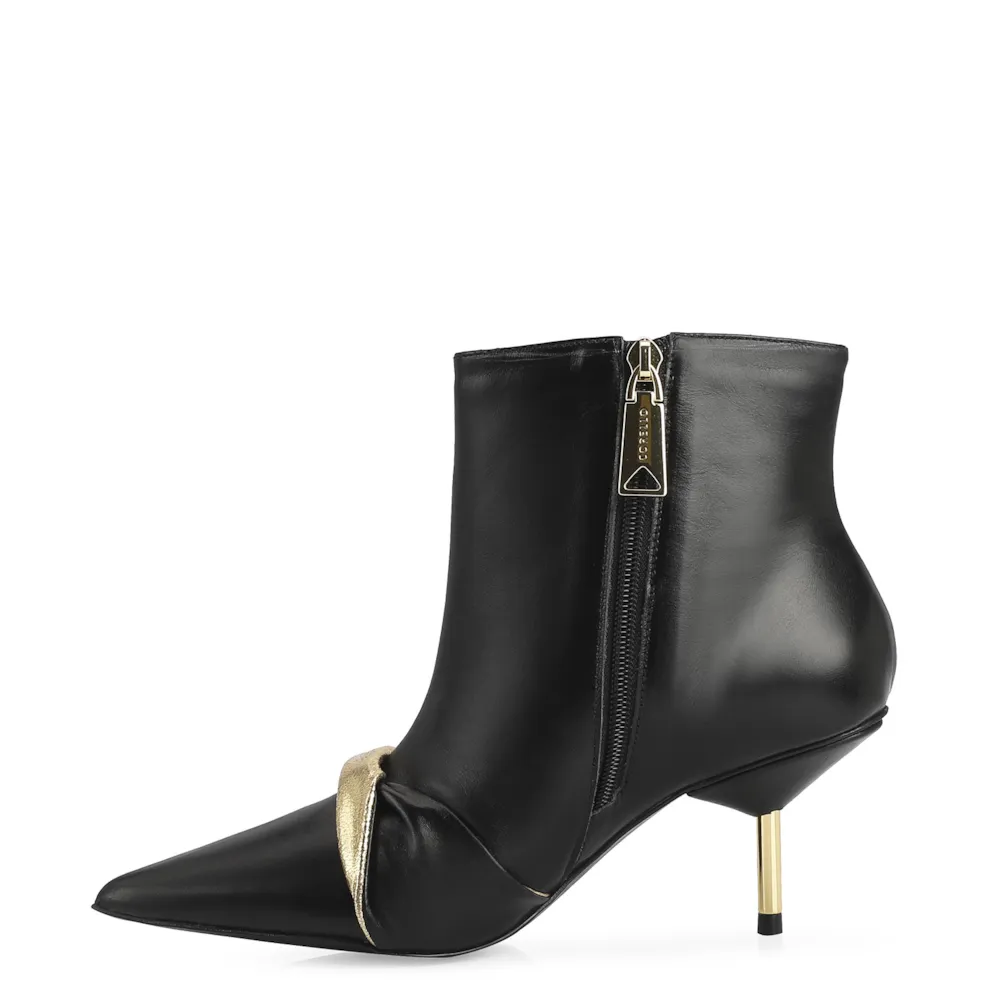Bota Couro Preto/Dourado - imagem 5