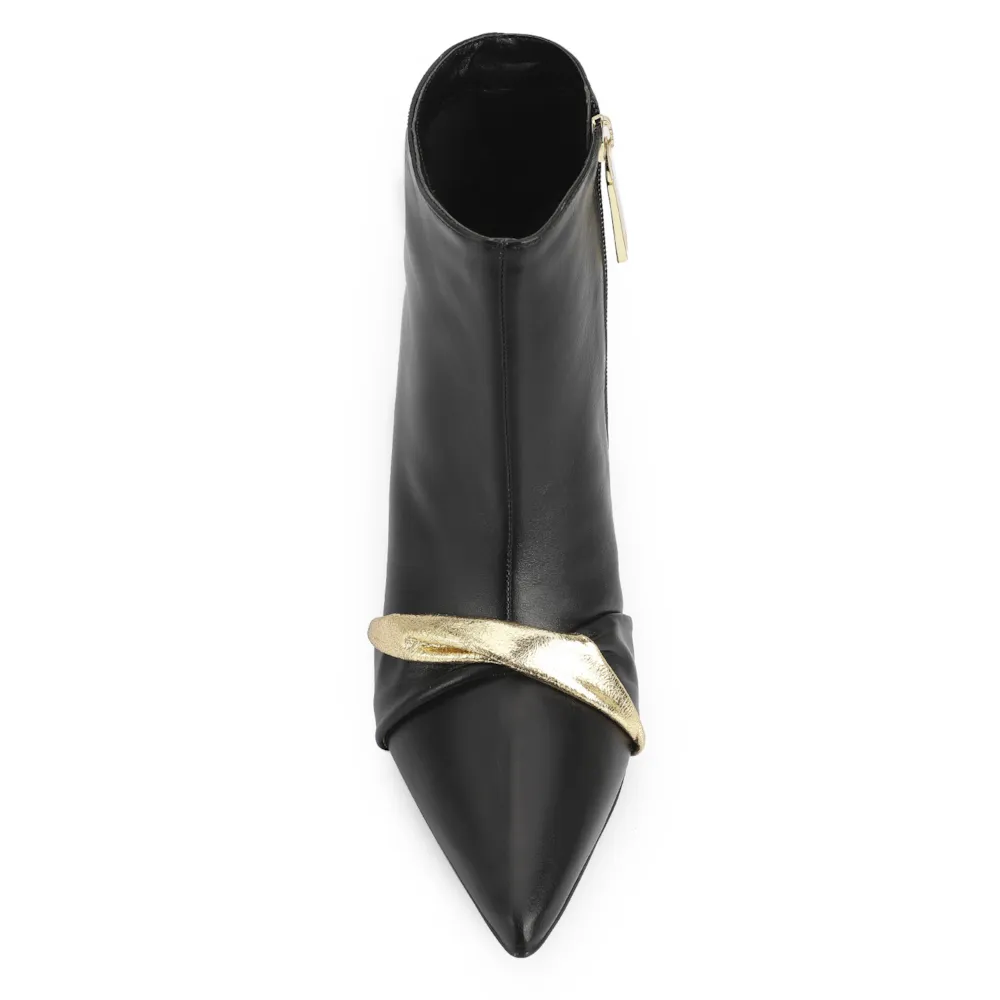 Bota Couro Preto/Dourado - imagem 6