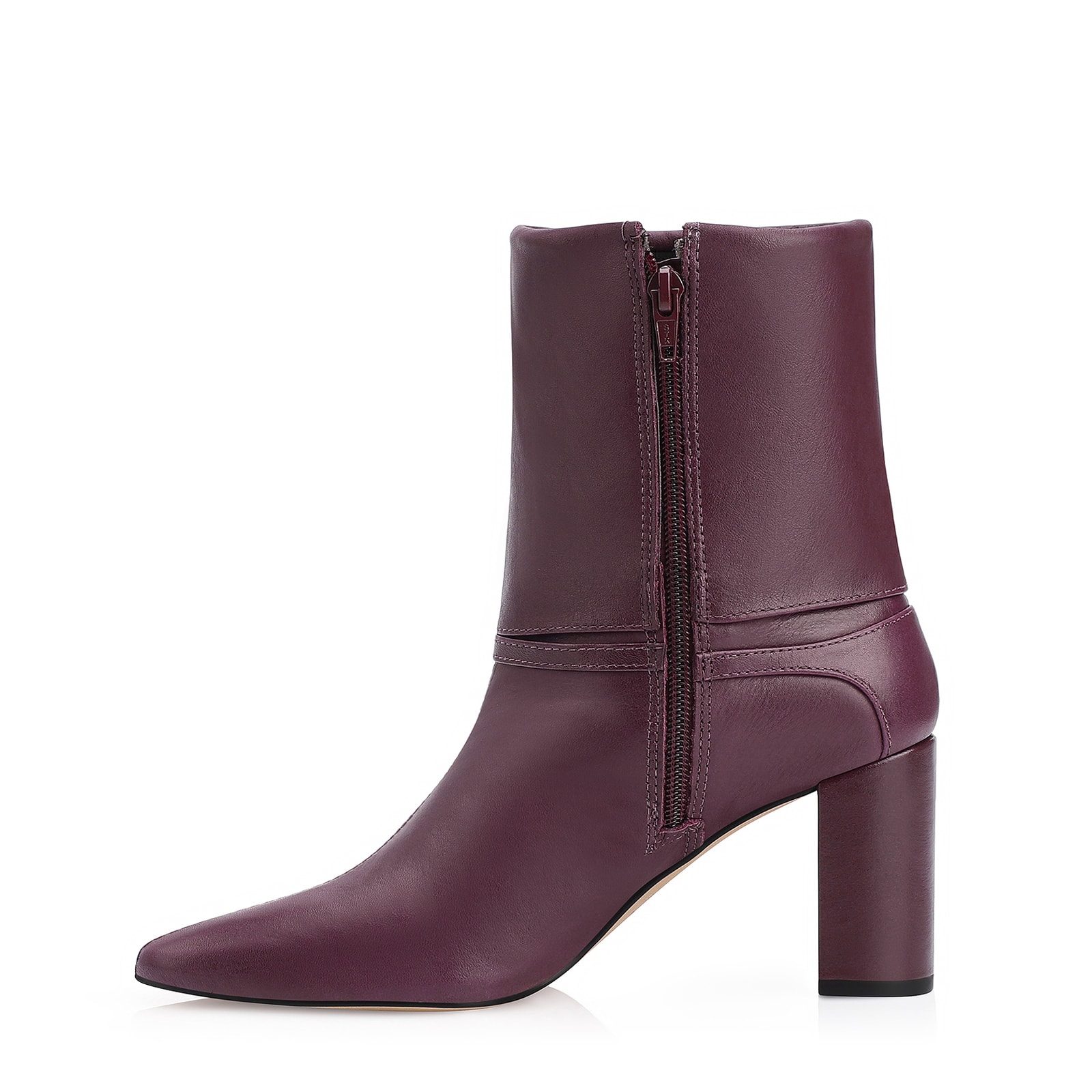 Bota Couro Vinho Escuro