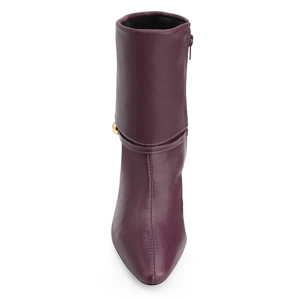Bota Couro Vinho Escuro - imagem 5