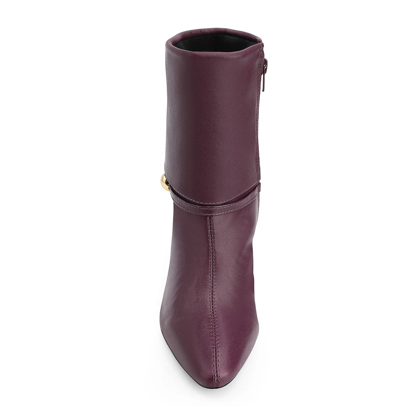 Bota Couro Vinho Escuro