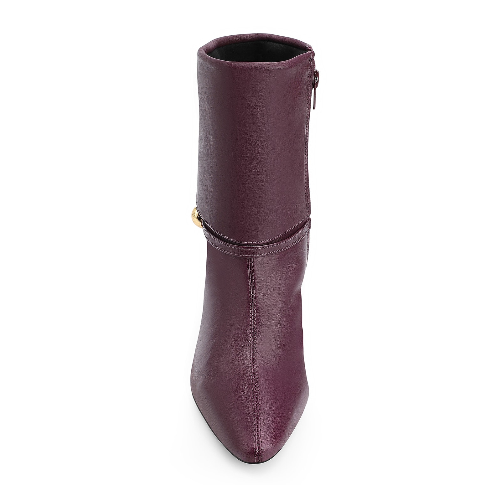 Bota Couro Vinho Escuro
