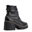 Bota Drapeada Couro Preto - imagem 4
