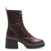 Bota Feminina Coturno Couro Marrom - imagem 3