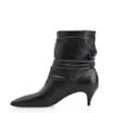 Bota Franzida Couro Preto - imagem 5